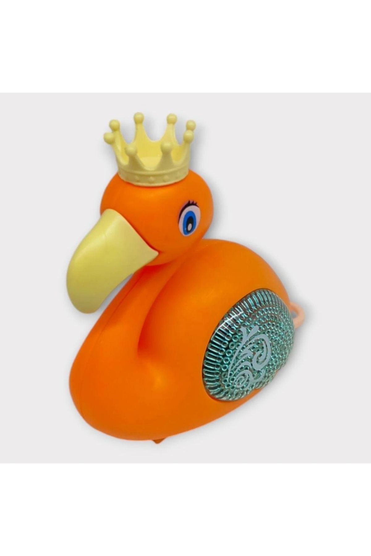 Tolzan Kurmalı Işıklı Sevimli Flamingo - Turuncu