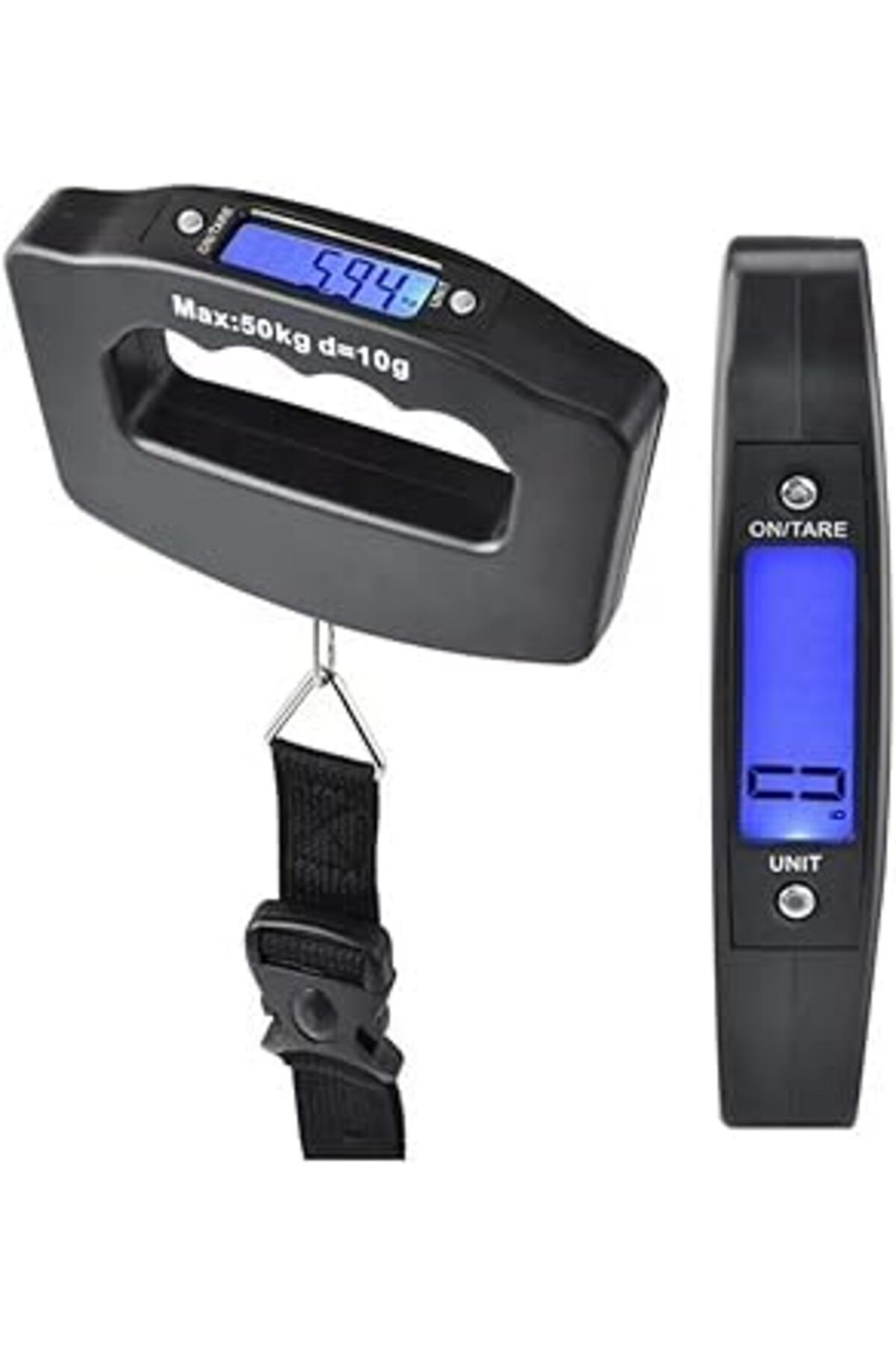 DENİZBİLİŞİM Yeni Elektronik Dijital El Tartısı Bavul Terazisi Pazar Tartısı Max 50 Kg Ölçer Kg/gr Seyehat