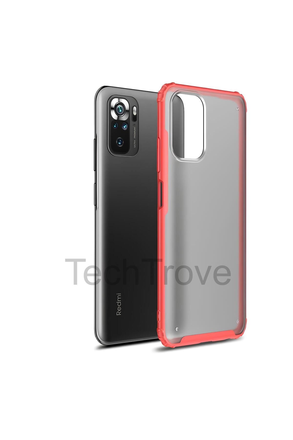TechTrove Xiaomi Poco M5S Kılıf Extra Korumalı Arkası Şeffaf Slikon Kapak
