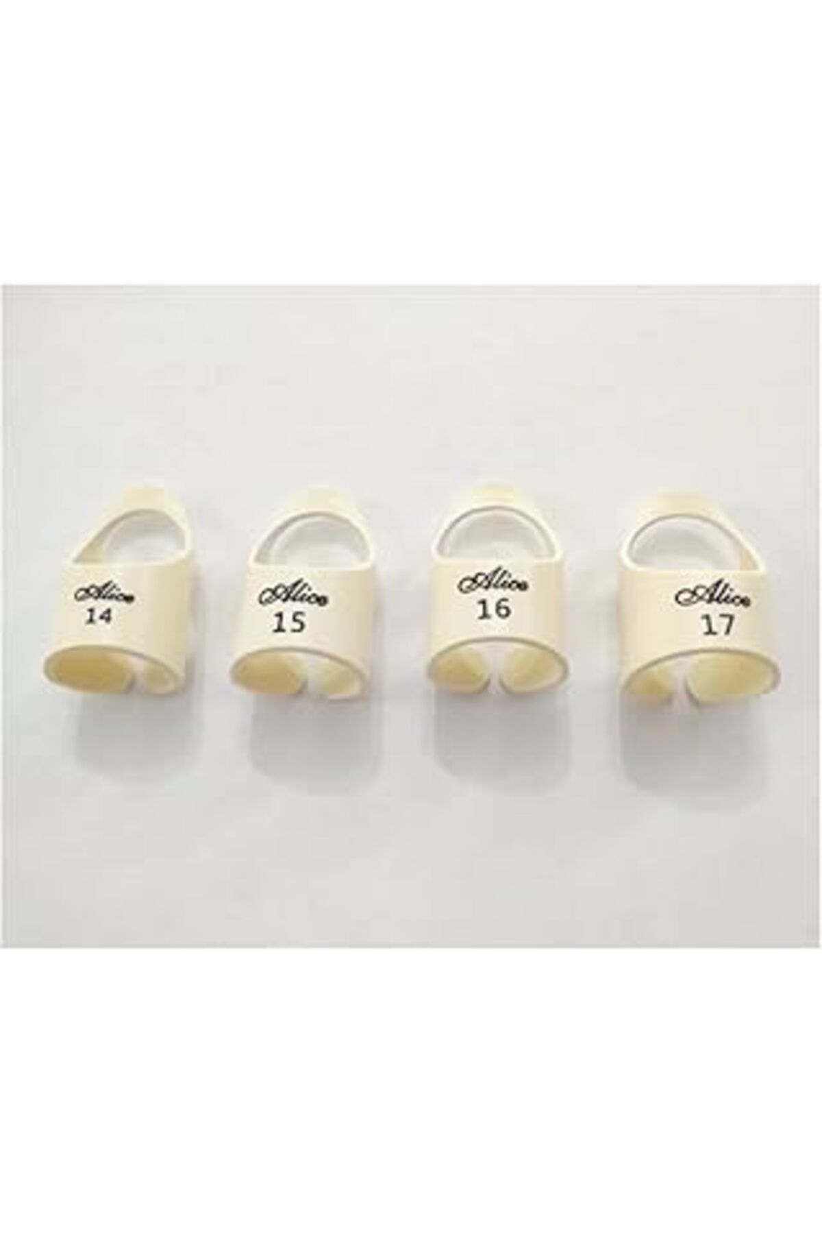 Pazarcan Alice Ap-30M2 Finger Picks Bej Parmak Tarzı Pena, Akustik Gitar Pena 14/15/16/17Mm (4 Adet)