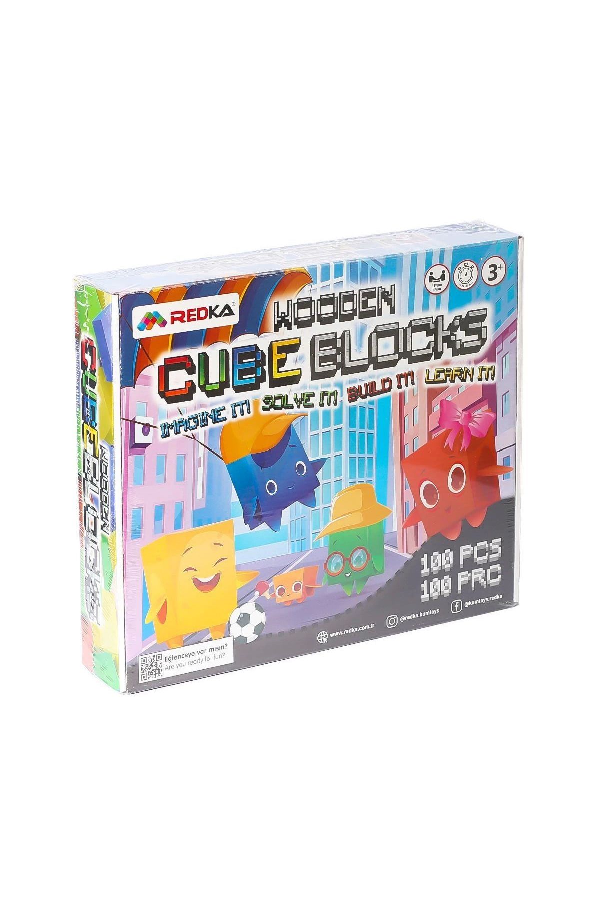 melfxxl eticaret melfxxl 5642 Wooden Cubes Blocks -redka