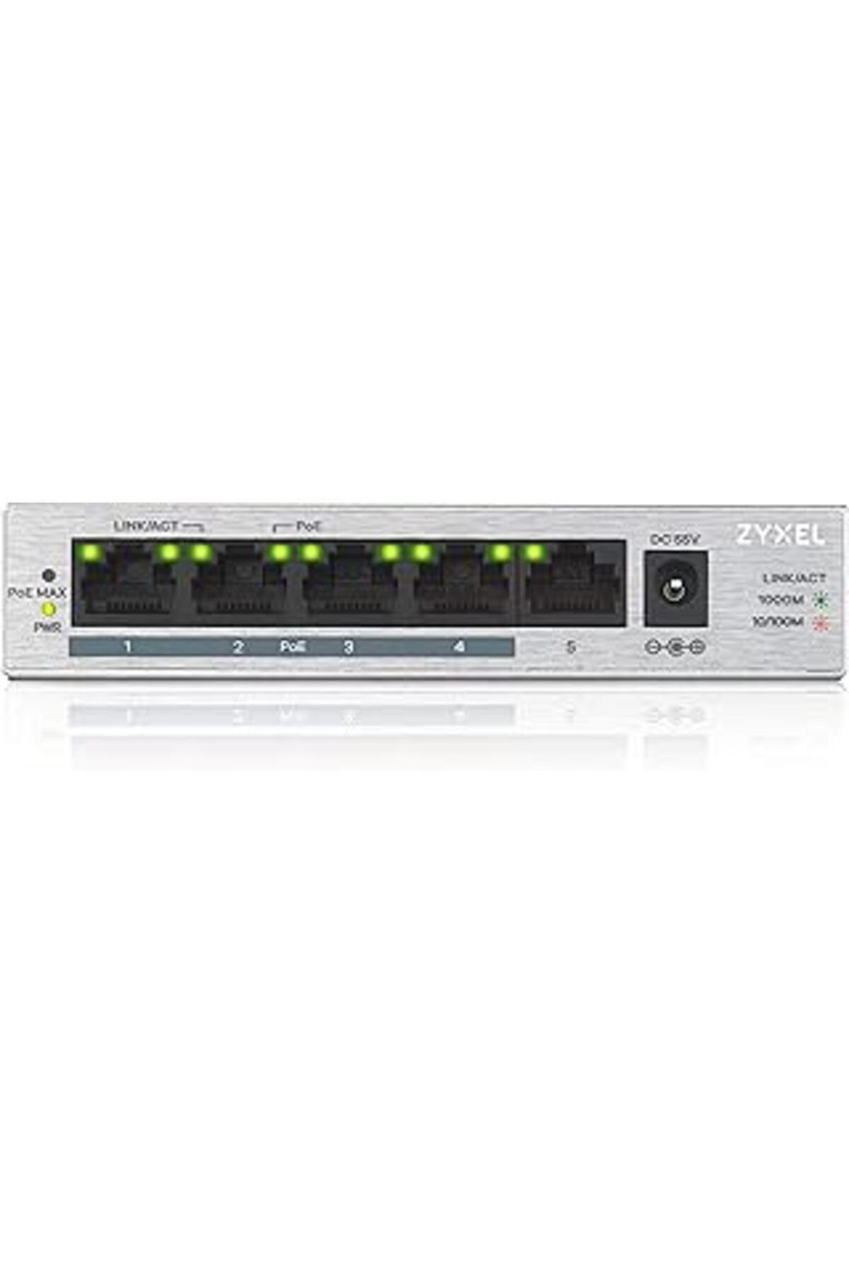 jupiter global bazaar Zyxel 5 Port Gigabit Unmanaged Switch | 4X Poe+ | 60 Watt