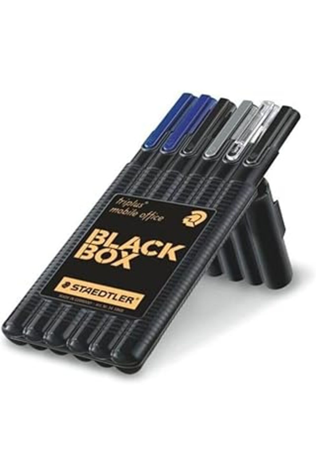 Karachil Staedtler 34 Sb6B Triplus Mobile Office 6'Lı Set Fineliner 3349, 3343, Tükenmezkalem 431 M9, Roller