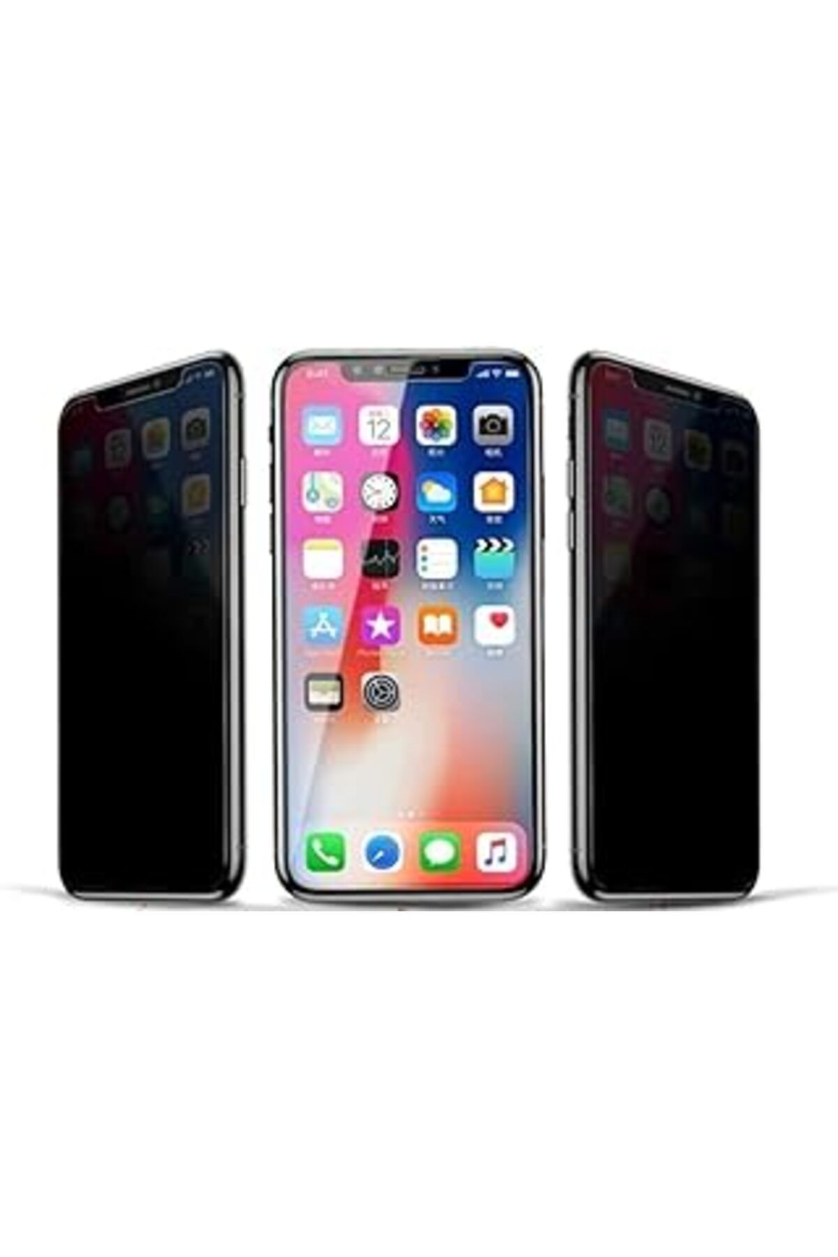 Pazarcan Happy Trend Iphone 15 Plus Için Hayalet Ekran Koruyucu Yandan Görünmeyen Ekranı Tam Kaplayan Gizlil