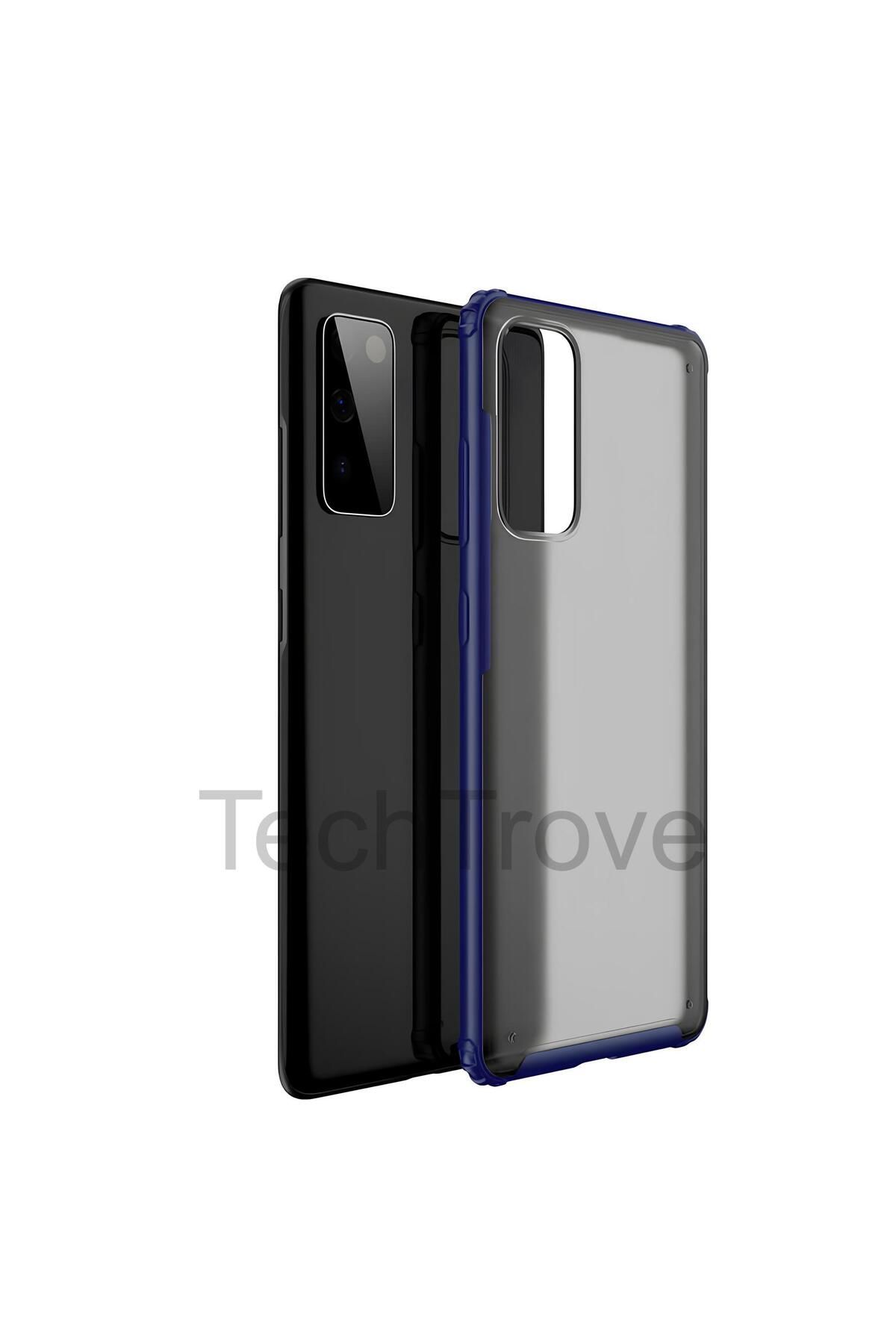 TechTrove Samsung Galaxy S20 FE Kılıf Extra Korumalı Arkası Şeffaf Slikon Kapak