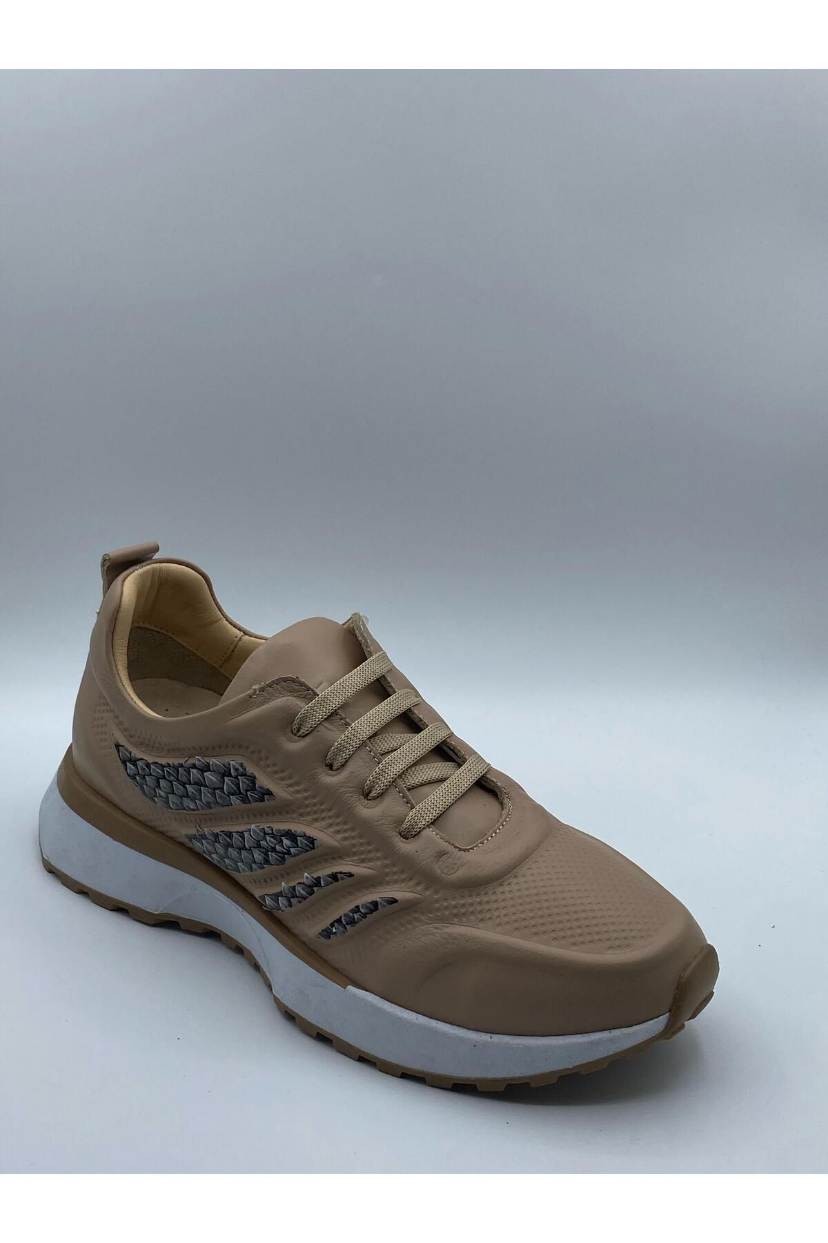 NEWGÜLTEKİN KADIN HAKİKİ DERİ SNEAKER SPOR AYAKKABI
