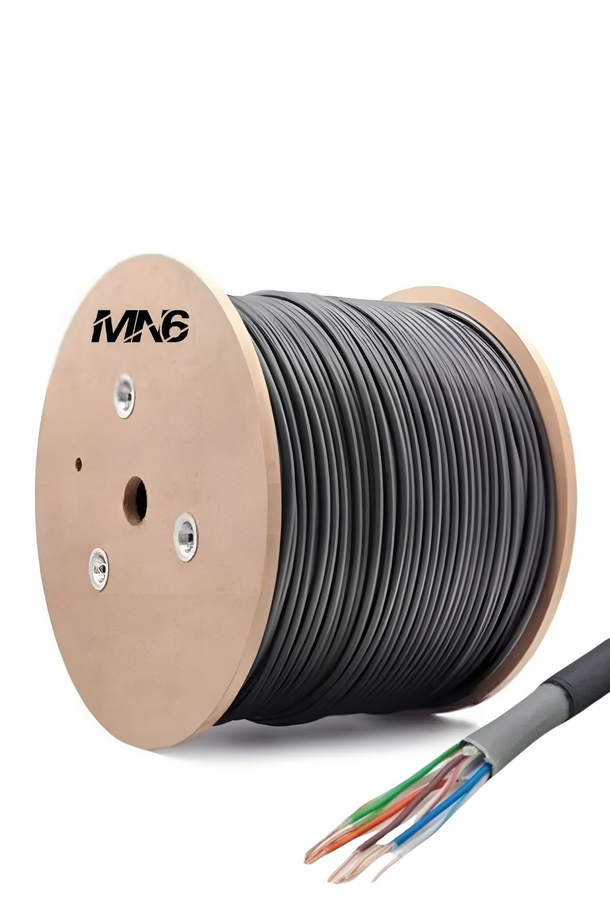 MN6 M107x 8 Metre Internet Kablosu/Utp 0,57mm Cat6 Iki Kat Korumalı/ Iç Dış Mekan/25m Ethernet Kablosu