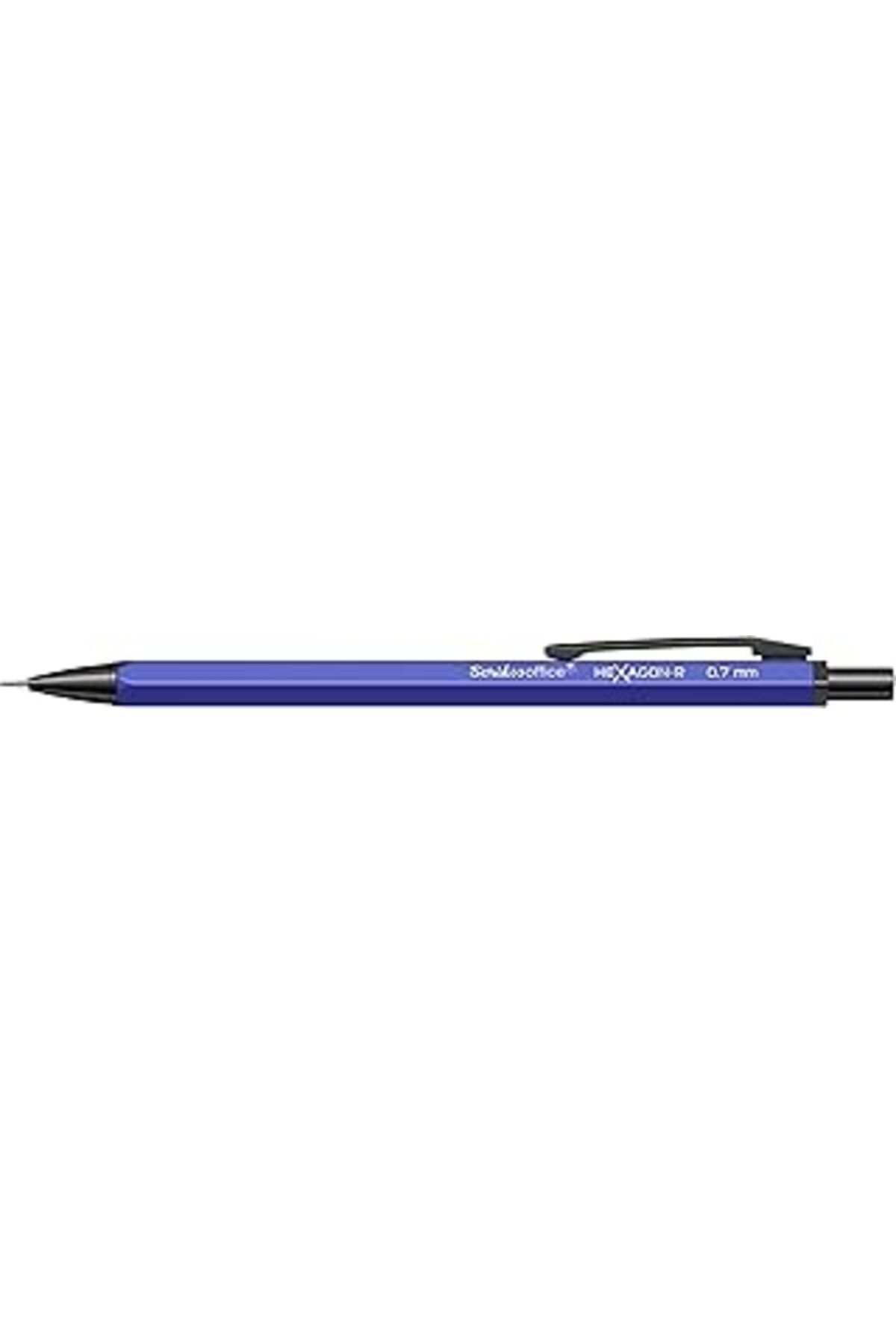 Pazarcan Scrikss Office Hexagonr Mekanik Kurşun Kalem Lacivert 0.7 Mm
