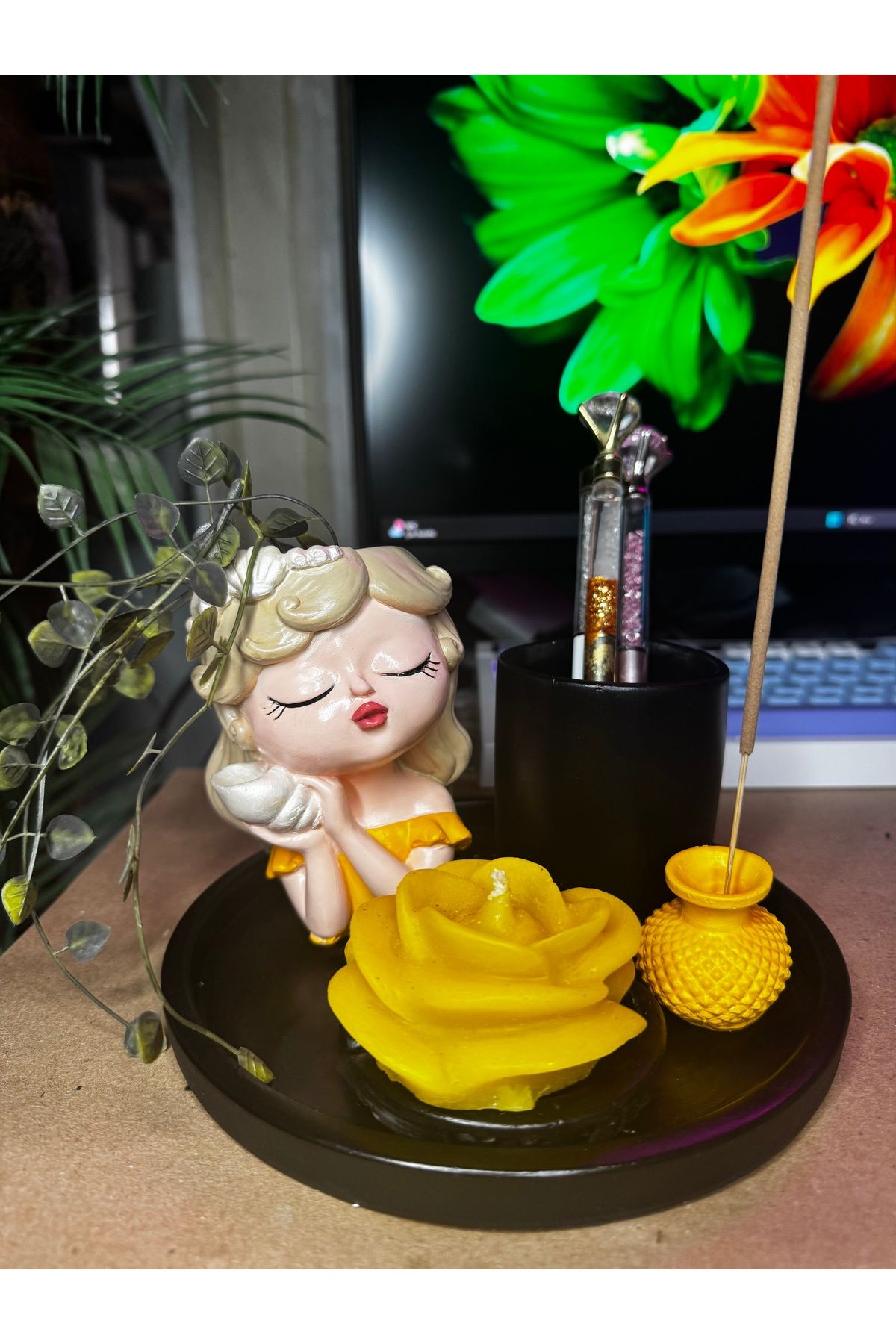 Lina Art hediyelik ‘’ Ruhunu Dinlendir ‘’ Ofis, Büro , Okul Hediyelik Set.