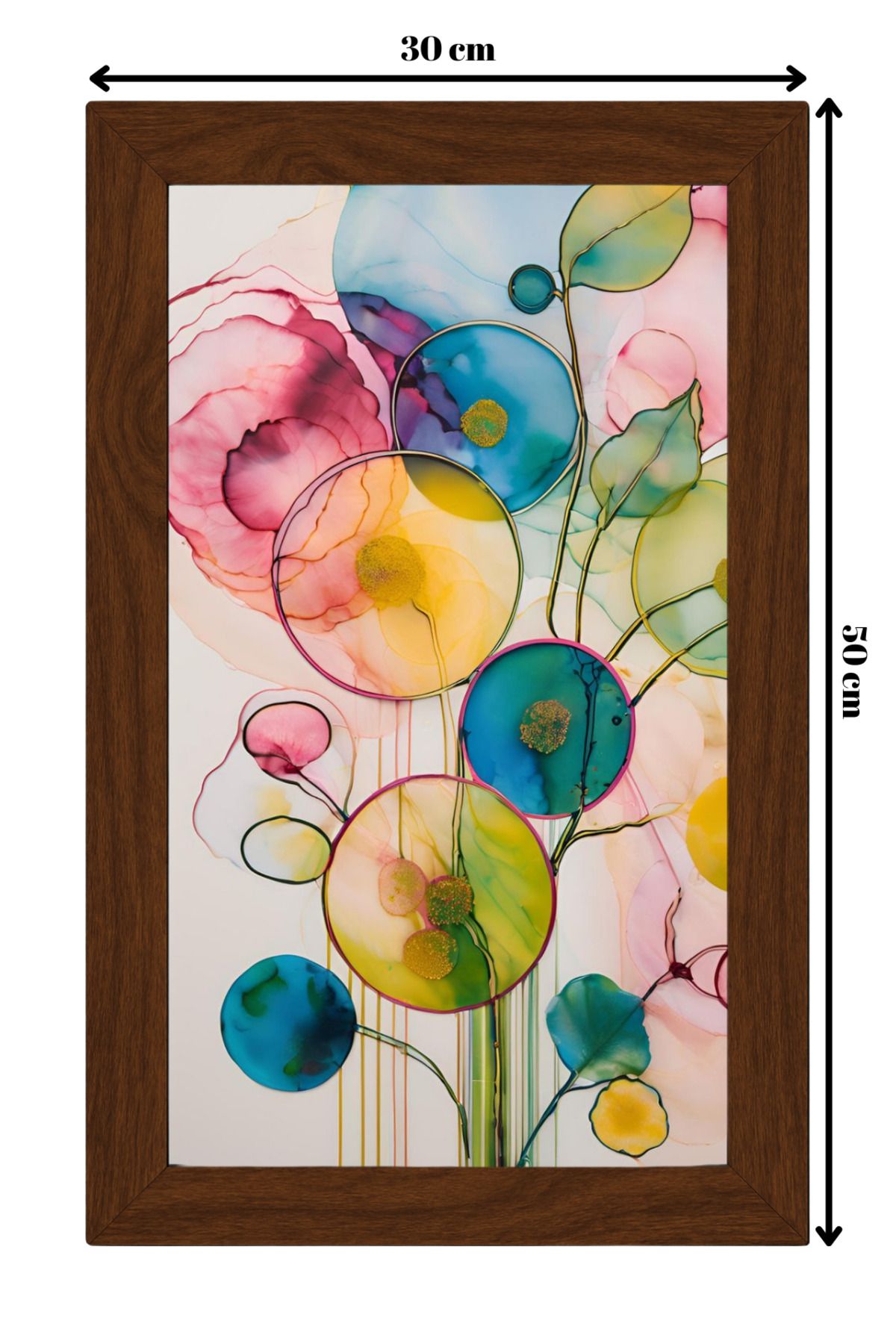 ColorCraft SERAMİK ÜZERİNE AHŞAP ÇERÇEVELİ 30x50cm TABLO NO:64