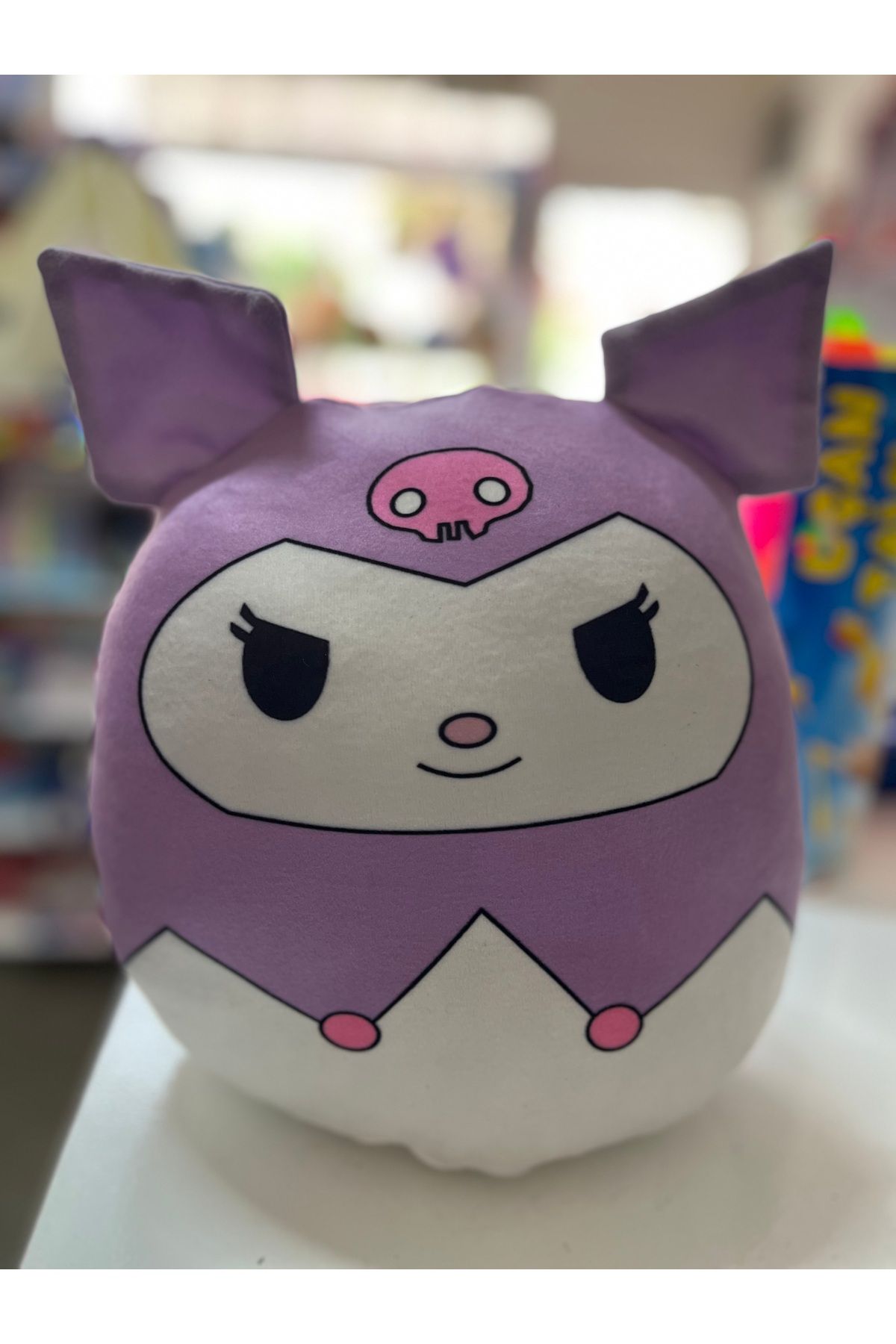 1000 çeşit hediye dünyası Hello kitty kuromi figürlü yumuşak peluş yastık 25 cm