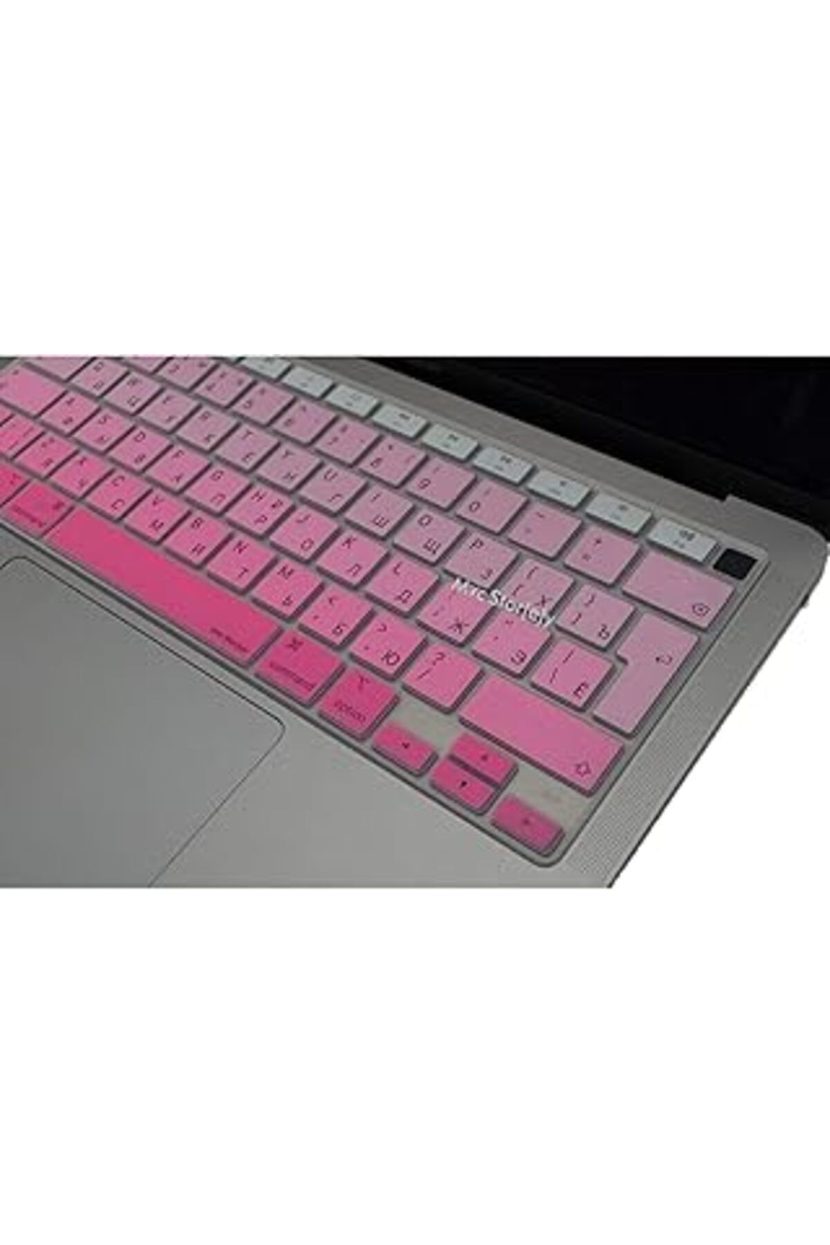 Roses Store Mcstorey Rusça Klavye Koruyucu Macbook Air M1 Kılıfı (Touchid'Li Air) A2179 A2337 Ile Uyumlu Gradie