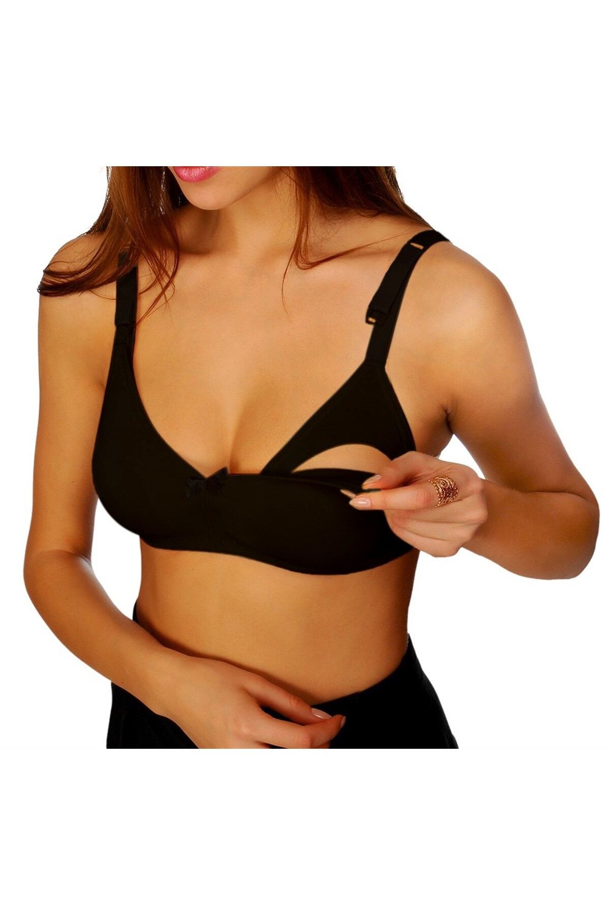 Sema Baby ASFSTORE Sema Baby Emzirme Sütyeni Siyah 80 Beden
