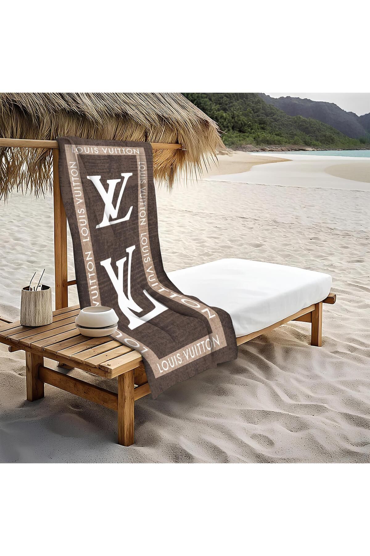 Doruklar Home Collection Dekoratif Modern Desenli Plaj Deniz Havlusu Peştamal 80x160 CM LUX81