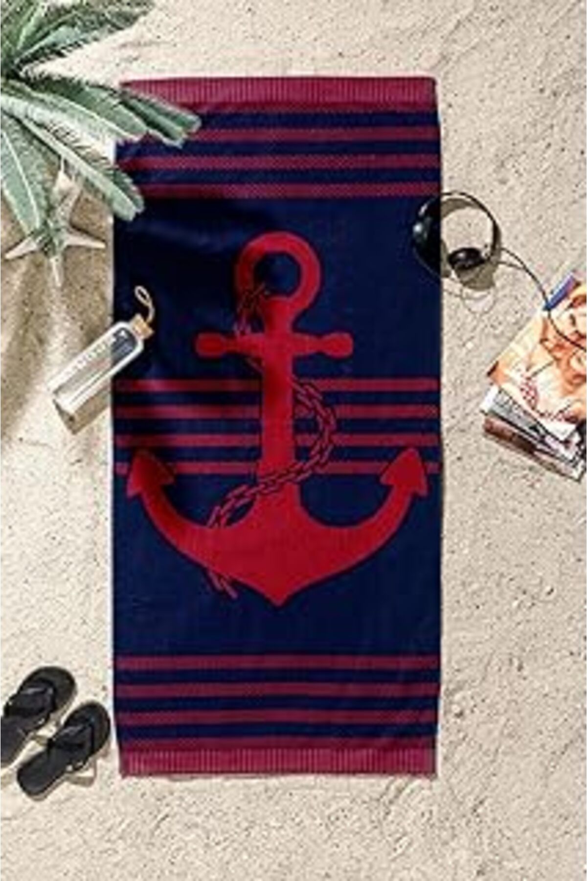 Mu Art Özdilek Nice Denim Anchor Plaj Havlusu 70X150 Cm