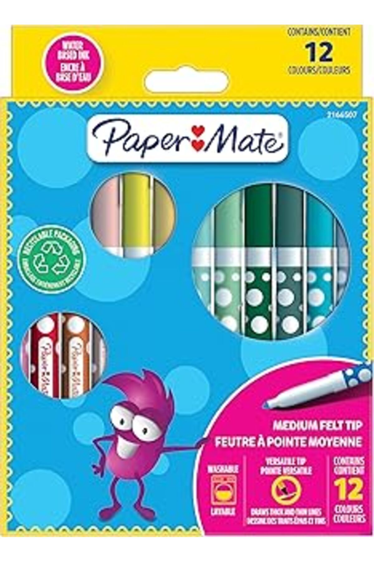 Pazarcan Paper Mate Keçeli Boya Kalemi 12'Li