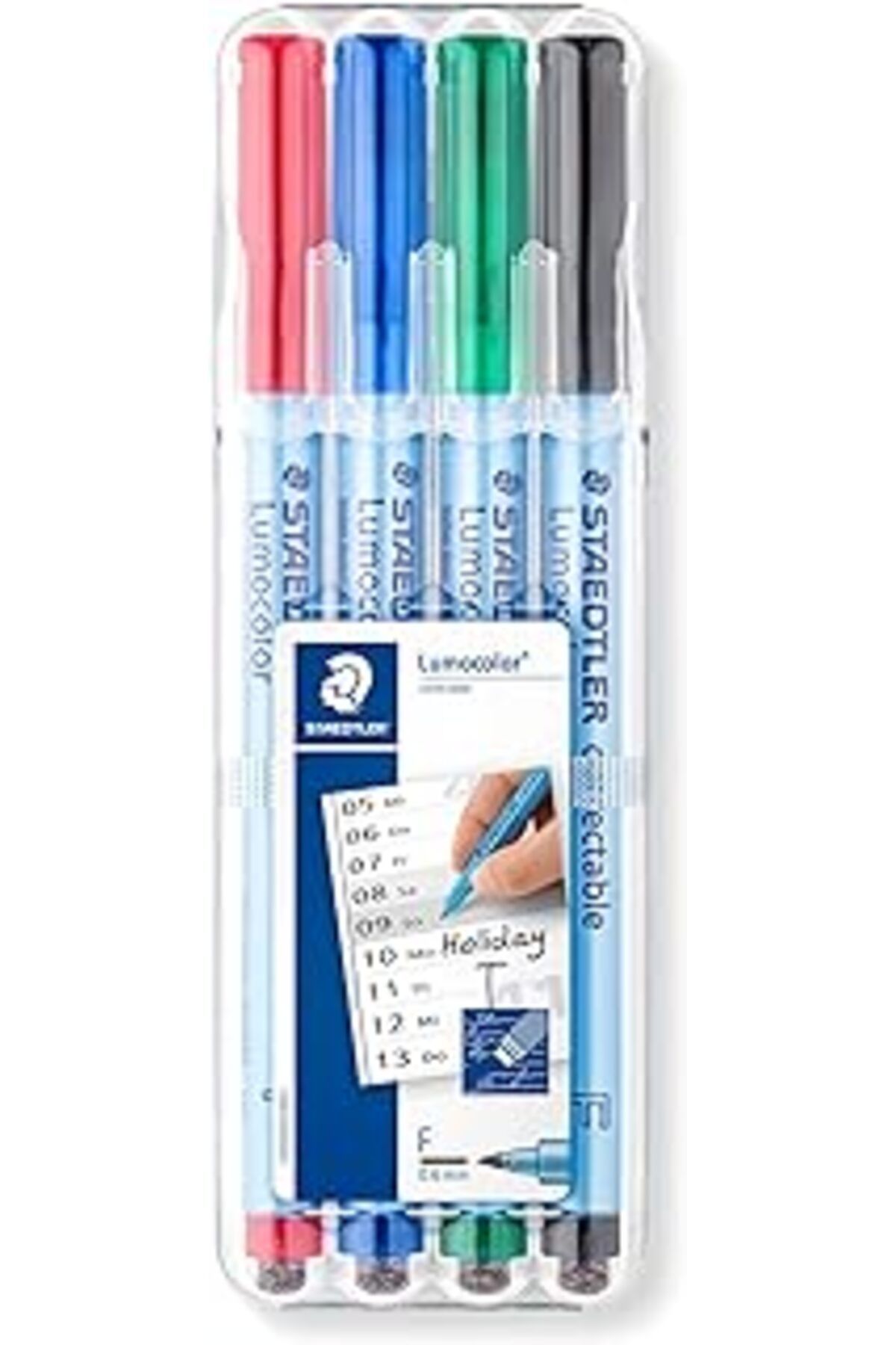 Pazarcan Lumocolor Staedtler 305F Wp41 Silinebilir Nonpermanent Markör F 4'Lü Set