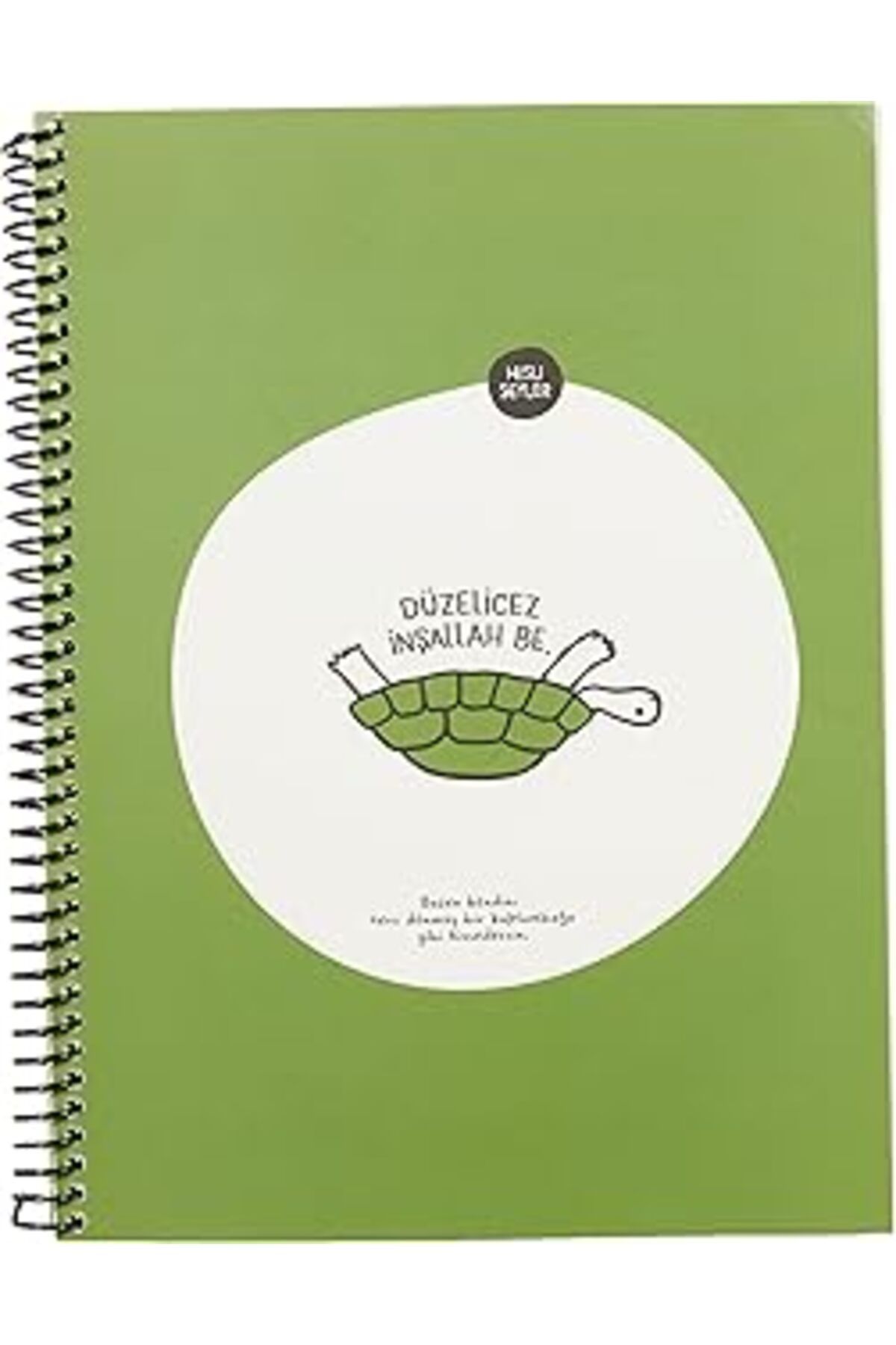 NZM TİCARET Hisli Şeyler 80 Yaprak Kareli Hafif Kağıt Stickerli Defter, Düzelicez, 18.5X25Cm