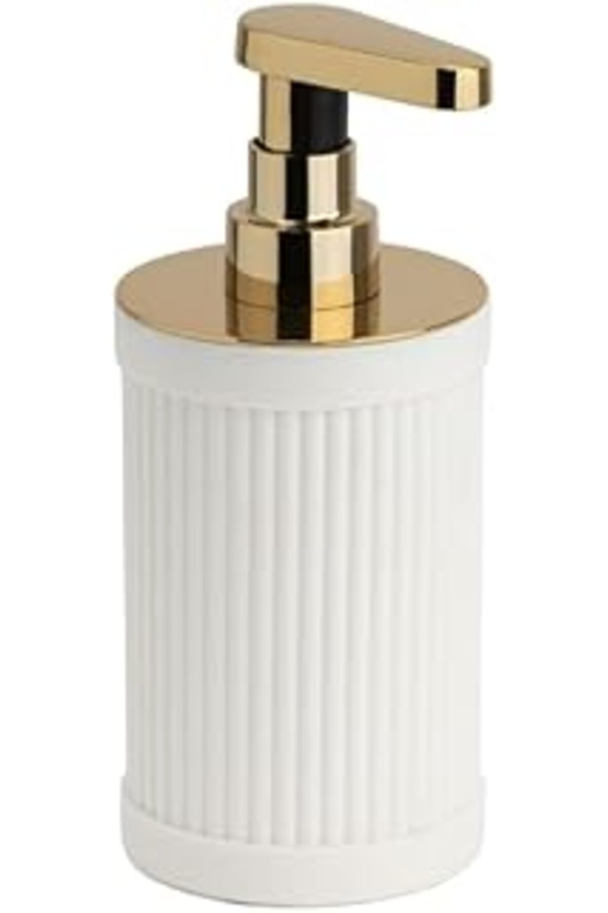karadağsb System Reçine Tezgah Üstü Sıvı Sabunluk Beyaz-Gold 187X80X91 Mm