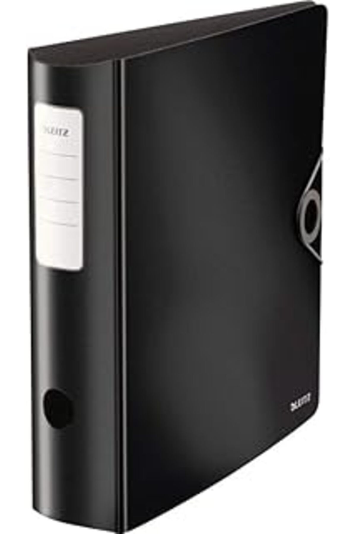 NZM TİCARET Leitz 180° Active Solid Geniş Klasör, Siyah, A4, 82 Mm Genişliğinde Yuvarlak Sırt, Elastik Bantlı,