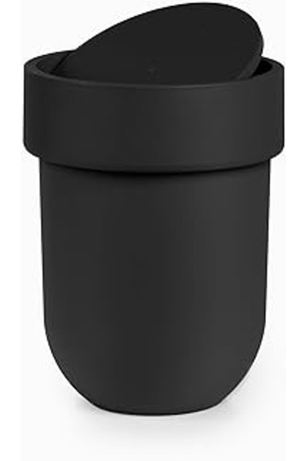 NETWORK ART Umbra Touch Çöp Kutusu, Küçük 6 Litre Kapaklı, Salınımlı Kapaklı Atık Sepeti, Banyo/Wc Için, Yumuşa