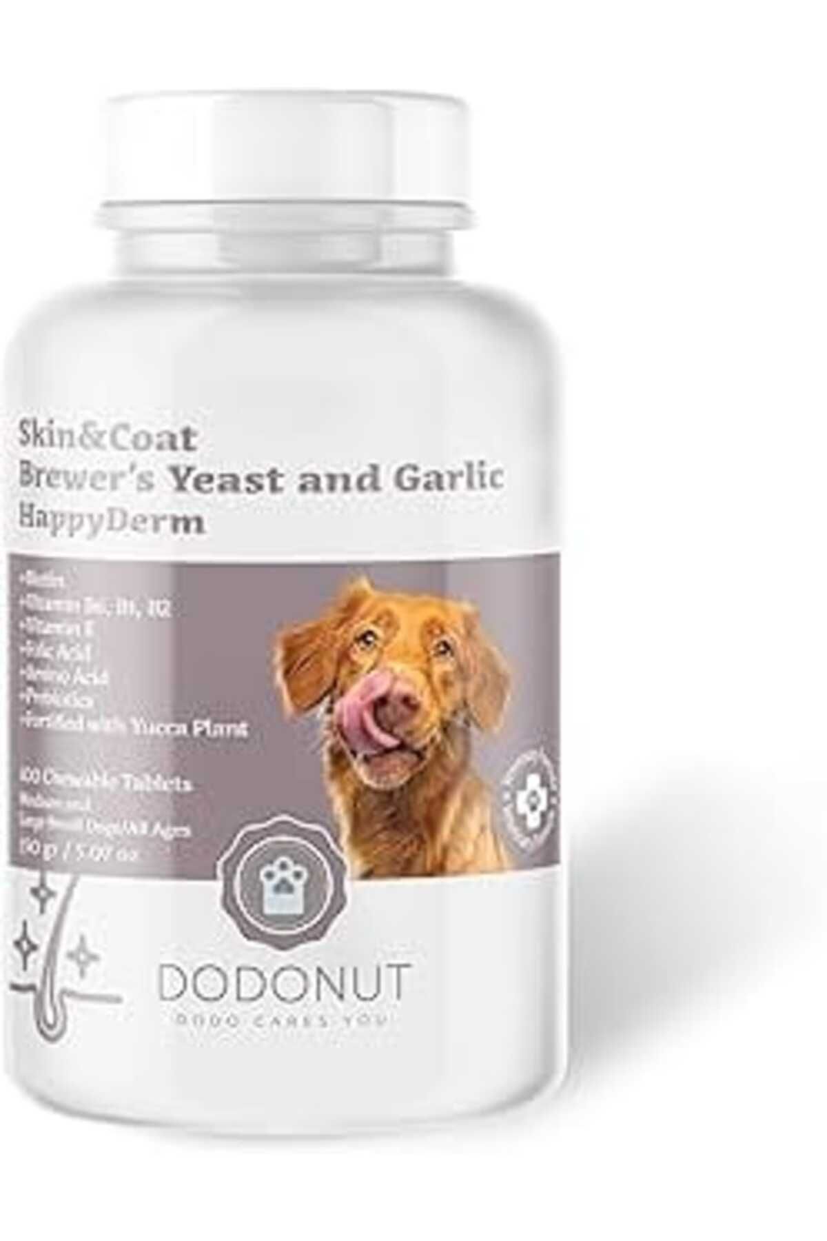 NZM TİCARET Dodonut Happyderm Köpek Deri Ve Tüy Sağlığı Besin Takviyesi, 100 Tablet