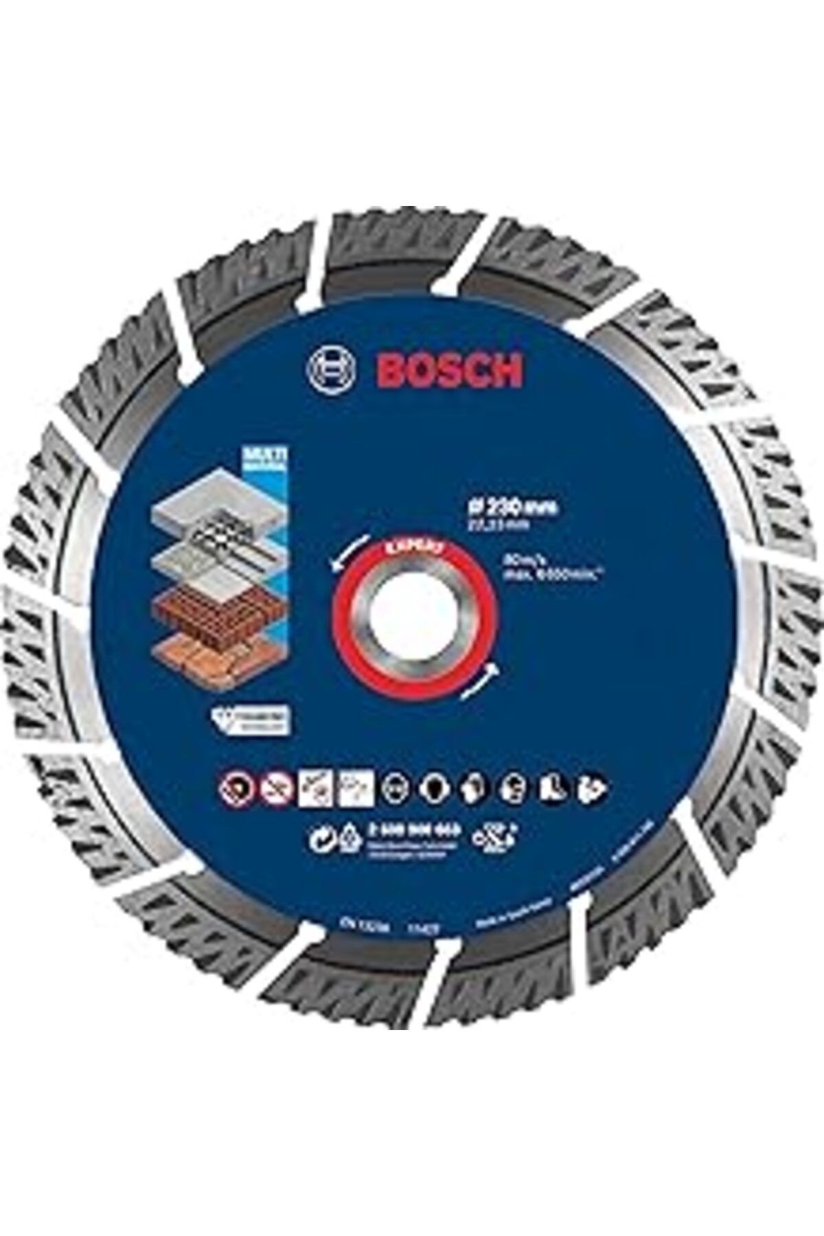 robotrend Bosch Professional 1x Expert Multimaterial Elmas Kesme Diskleri (beton, Donatılı Beton, Tuğla, Yumu