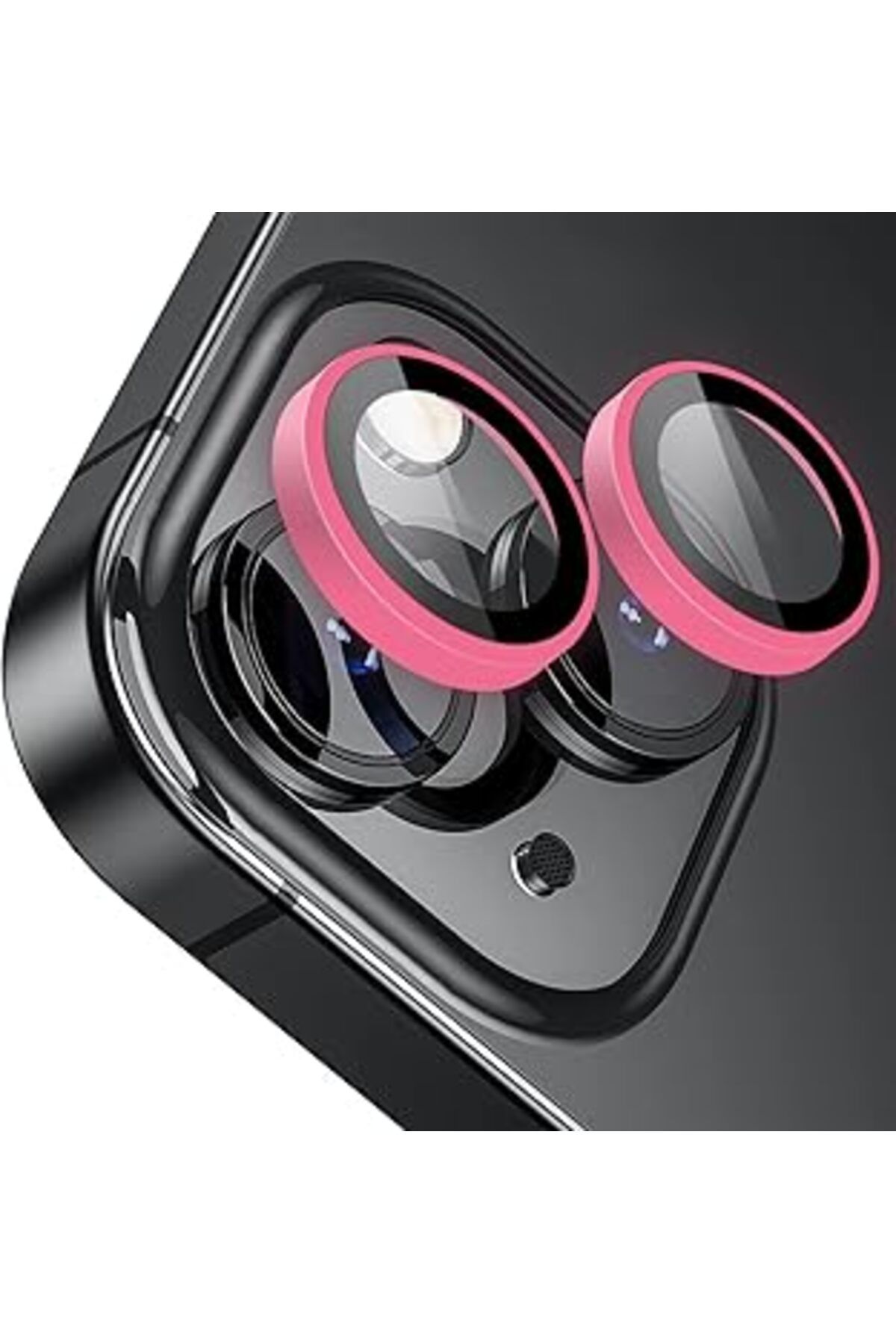 Pazarcan Buff Labs Iphone 14/14 Plus Neon Metal Lens Koruyucu (Pink)