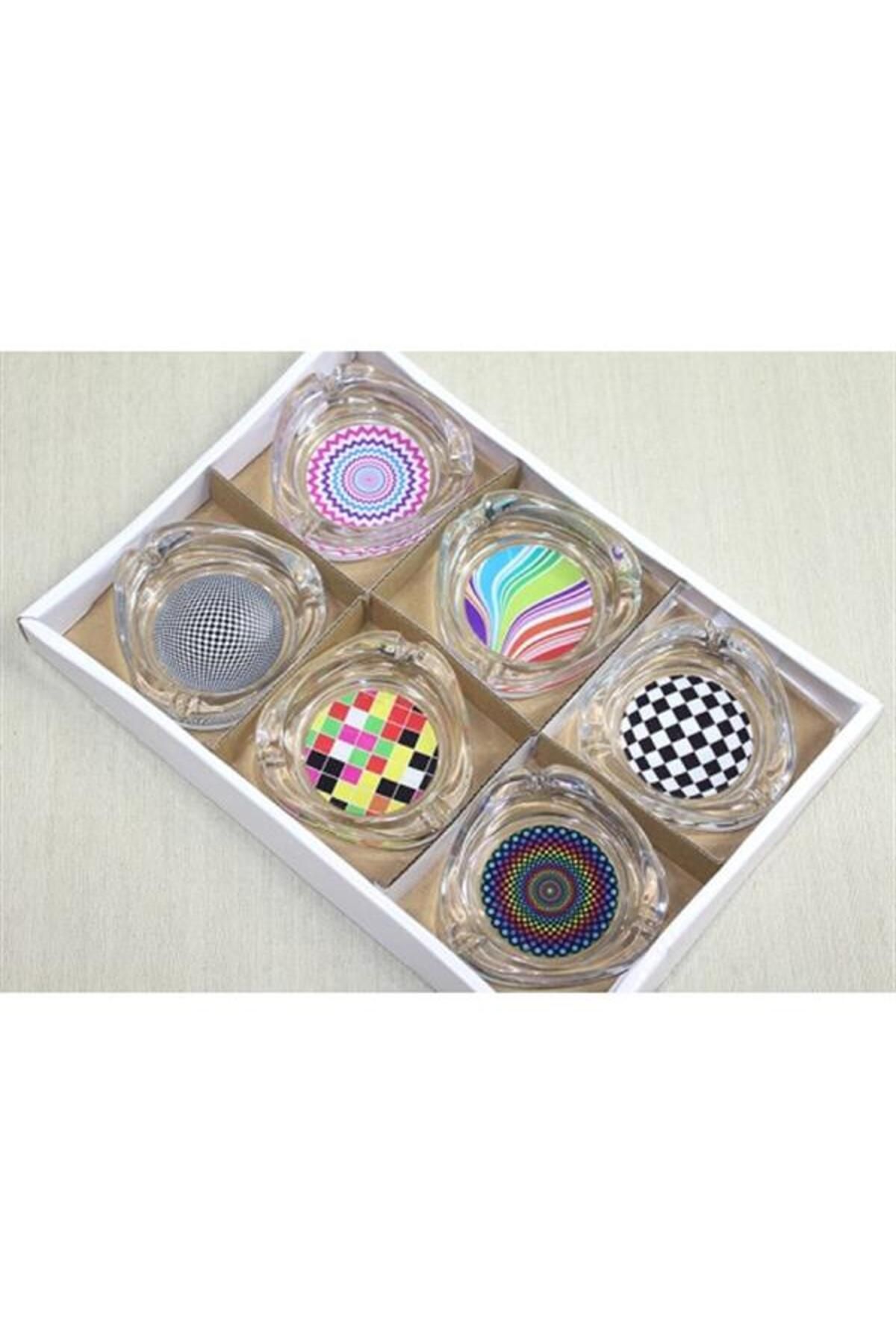 Mu Art Ahşap Cam Küllük Model 25