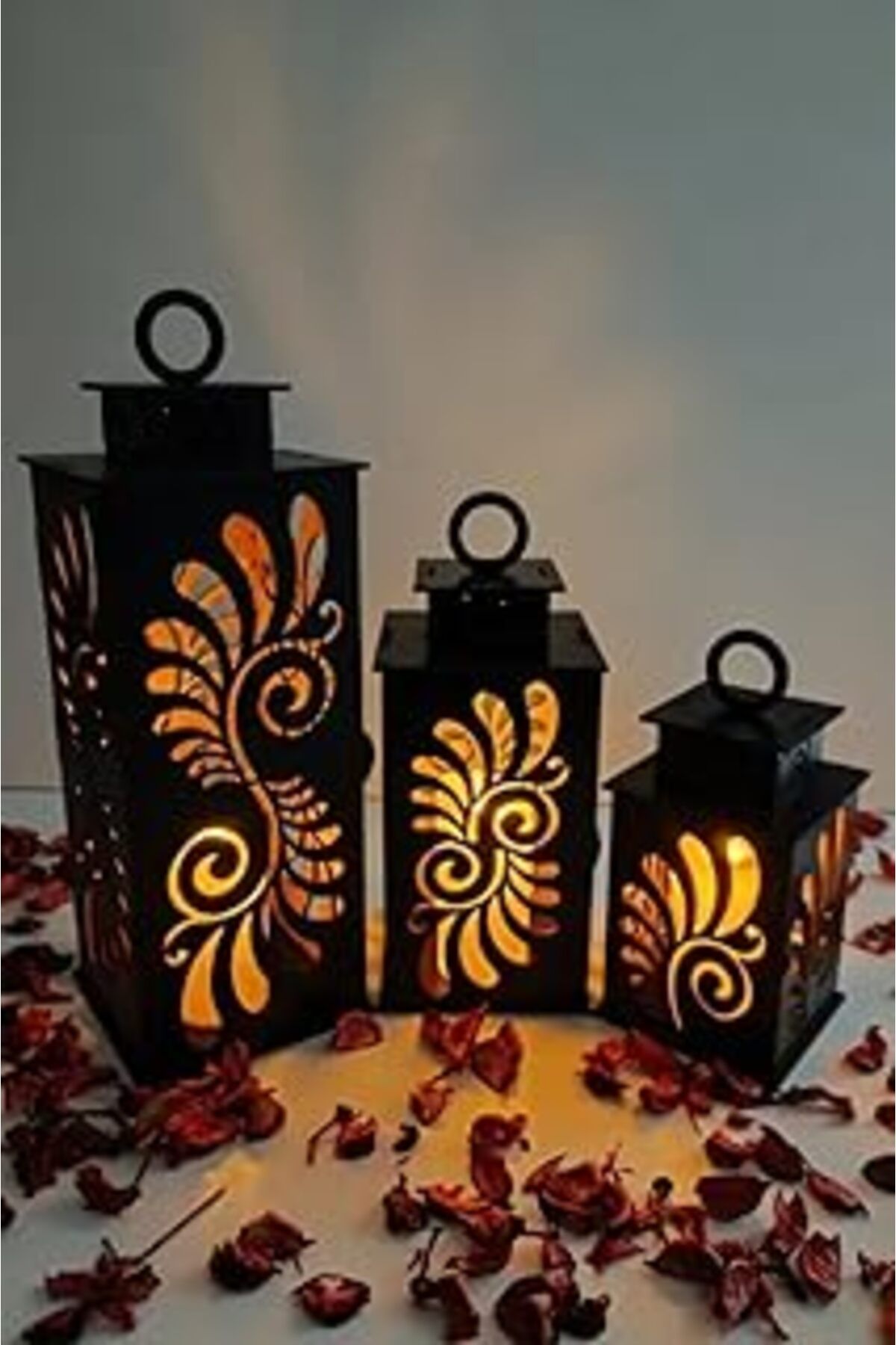 Mu Art Ahşap Dekoratif Mumluk Siyah 3