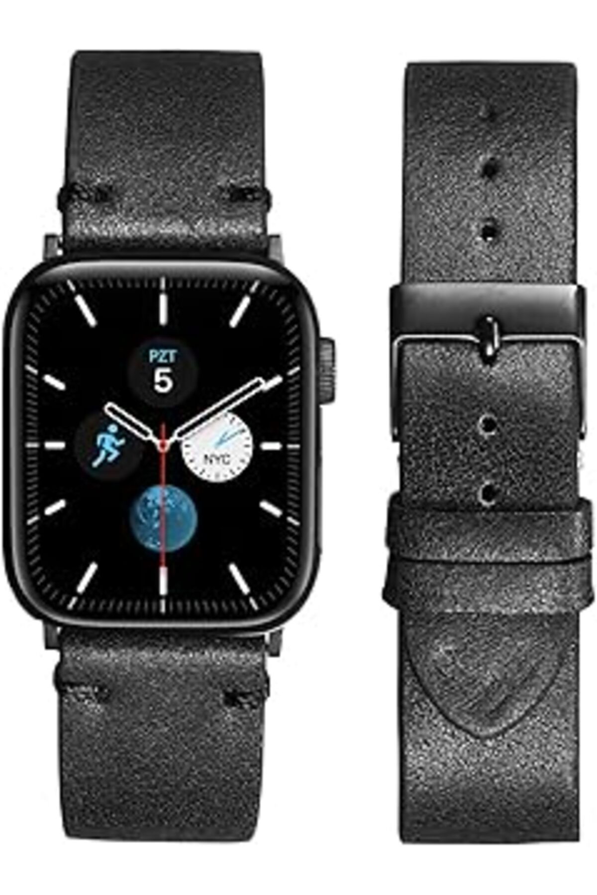 karadağsb Minesk Apple Watch El Yapımı Hakiki Deri Kordon 42-44-45-49 Mm
