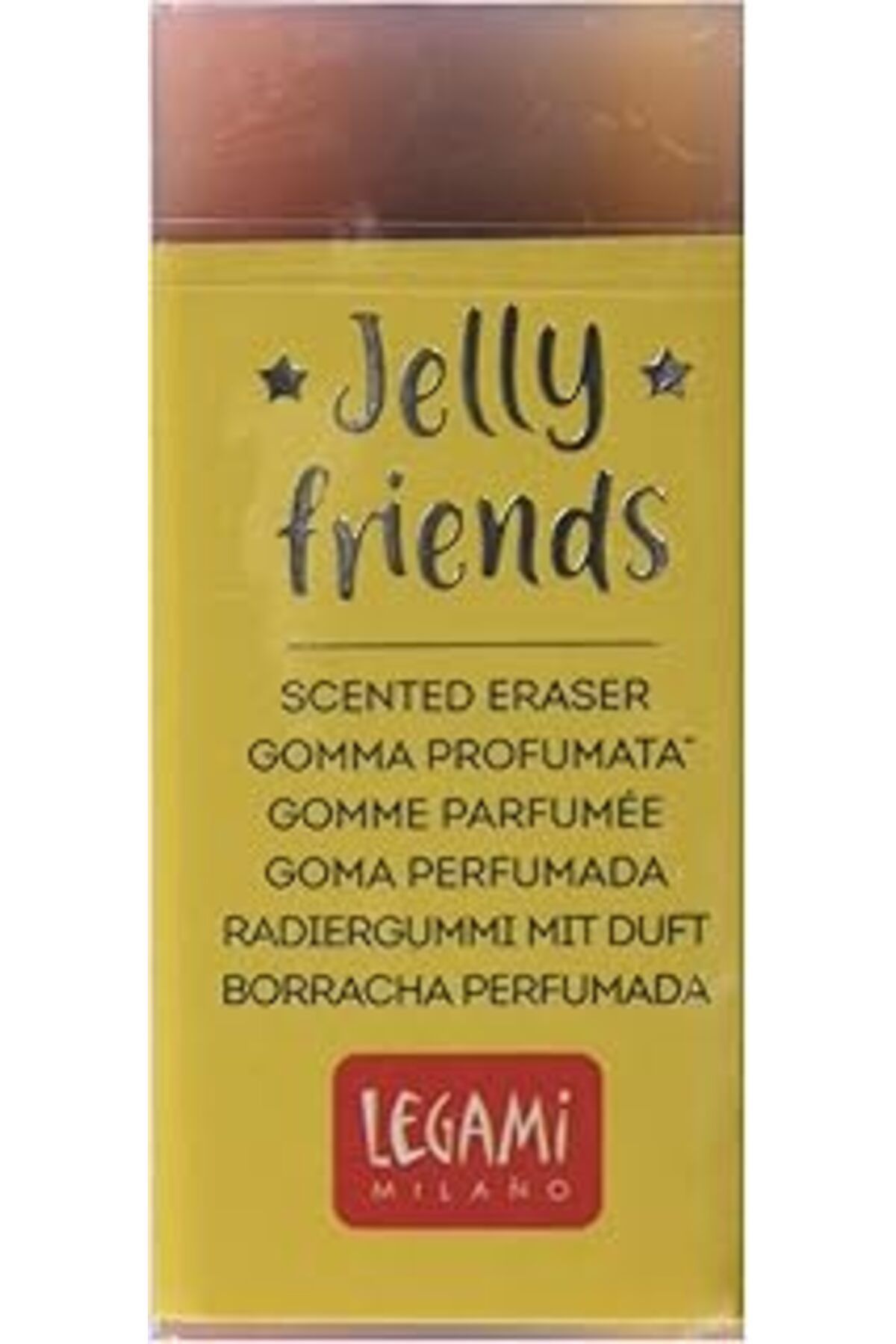 Mu Art Ahşap Legami - Kokulu Kauçuk, Jelly Friends, 2,2 X 5 Cm, Uzay Teması, Yaban Mersini Aroması, Yumuşak Ve T