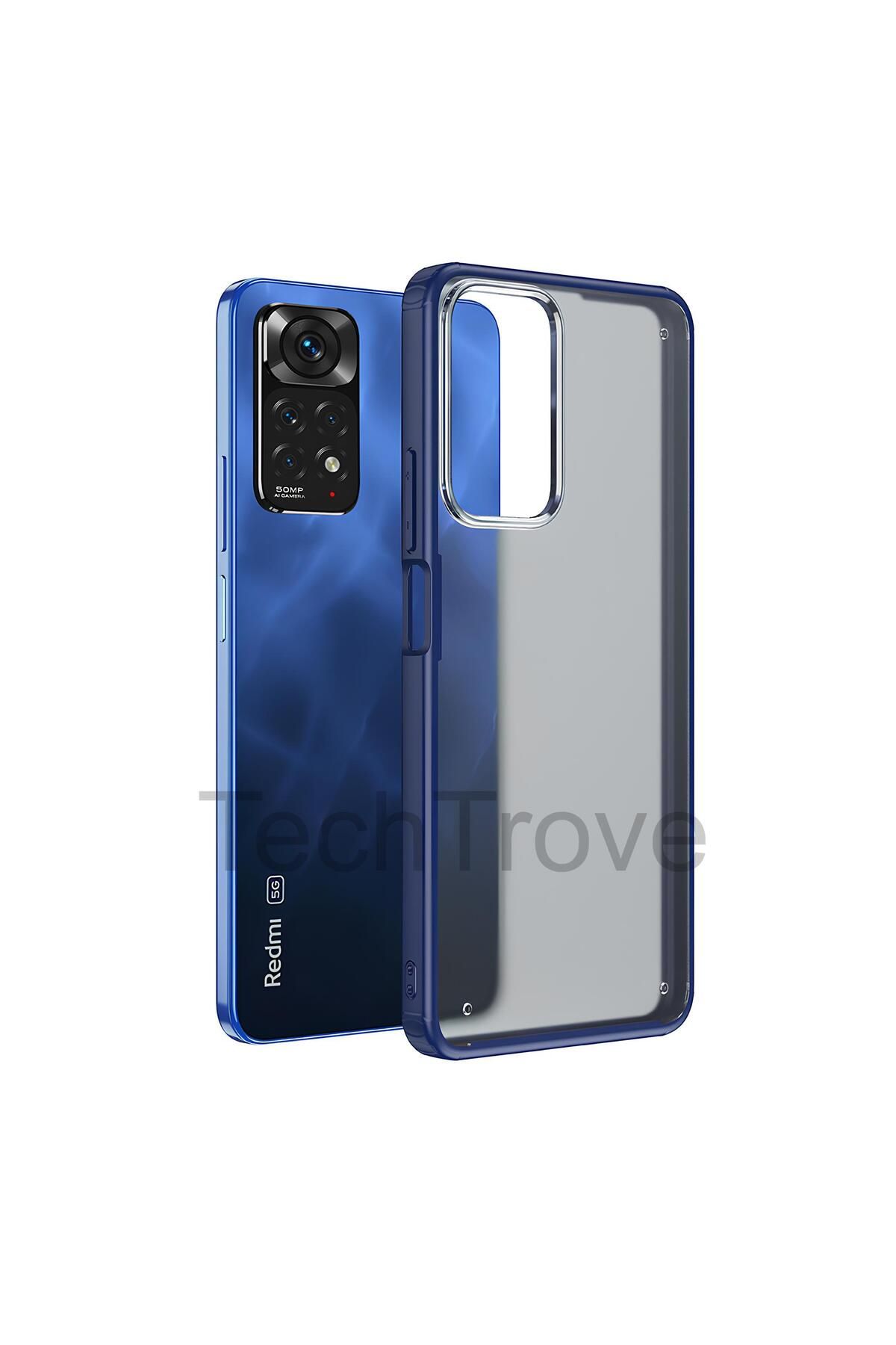 TechTrove Xiaomi Redmi Note 11 Pro 5G Kılıf Extra Korumalı Arkası Şeffaf Slikon Kapak