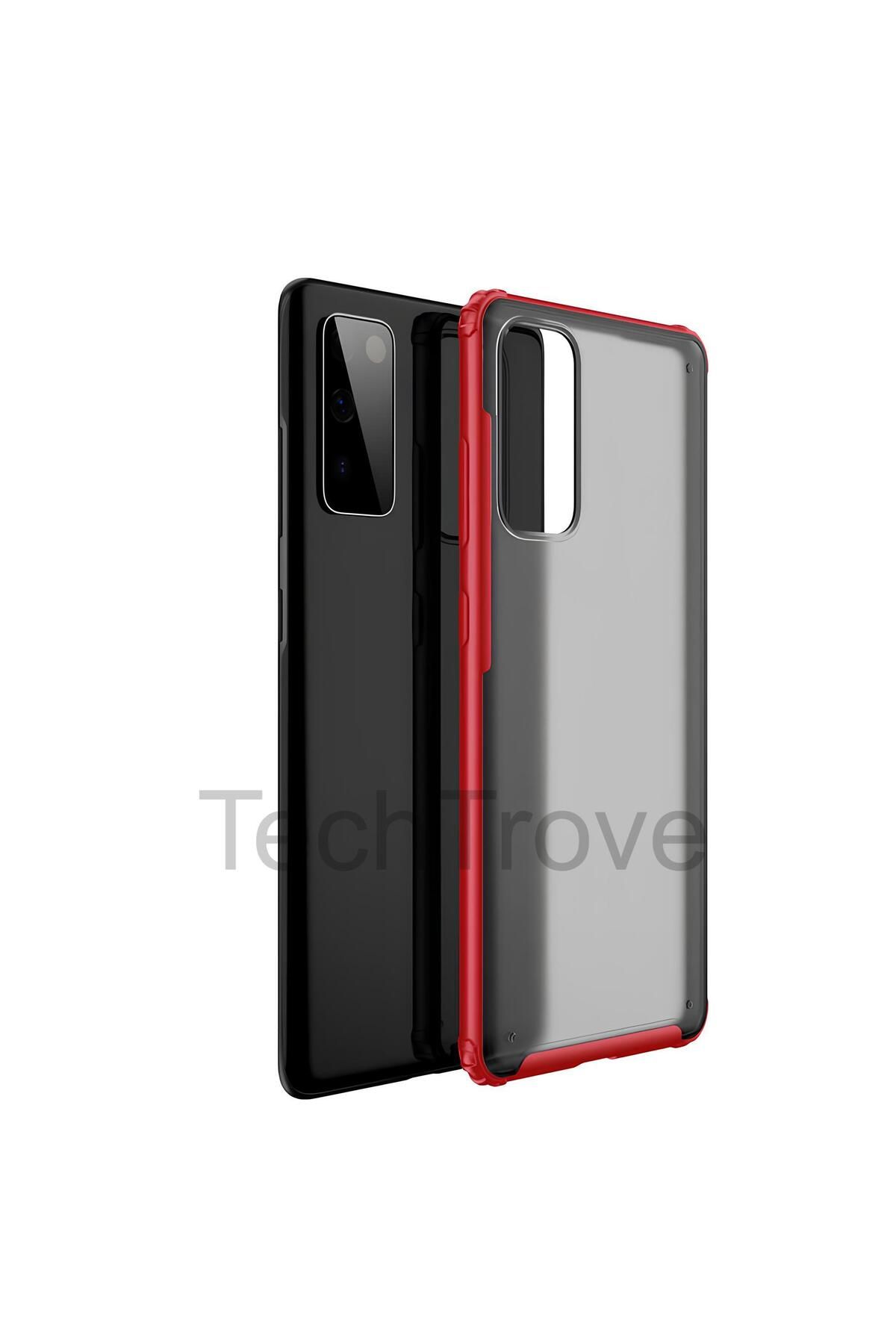 TechTrove Samsung Galaxy S20 FE Kılıf Extra Korumalı Arkası Şeffaf Slikon Kapak