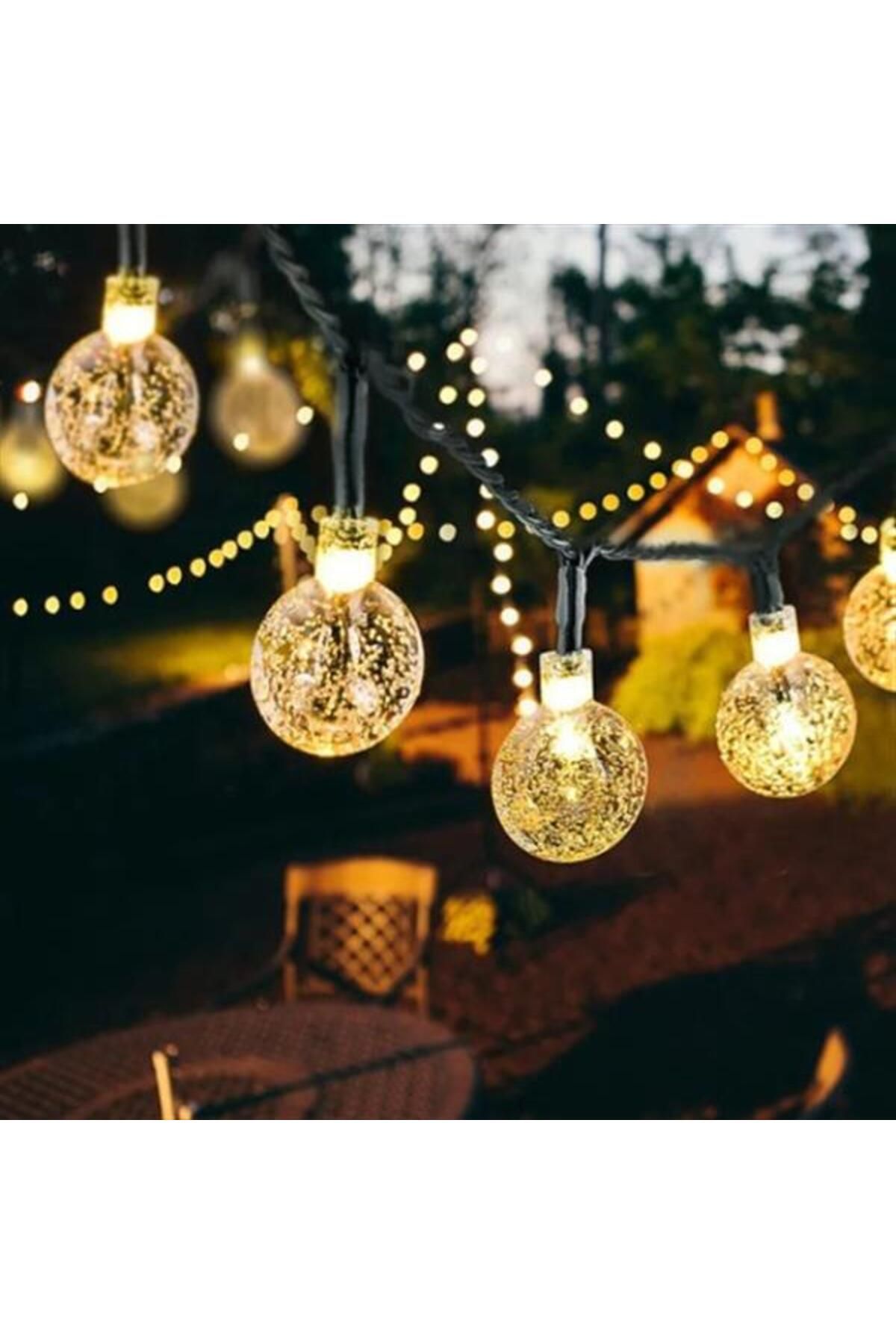 robotrend 5 Metre Sarı Opak Solar Top Led Işık
