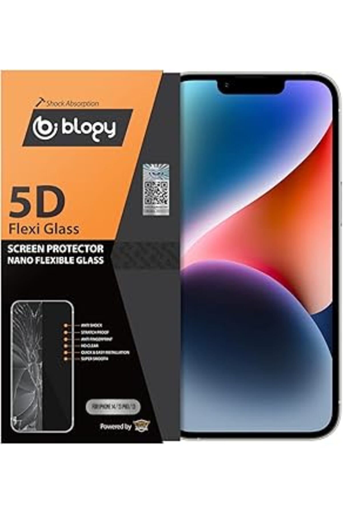 Pİ GLOBAL Blogy Iphone 14/13 / 13 Pro Flexi 5D Tam Korumalı Hd Nano Dayanıklı Esnek Ekran Koruyucu