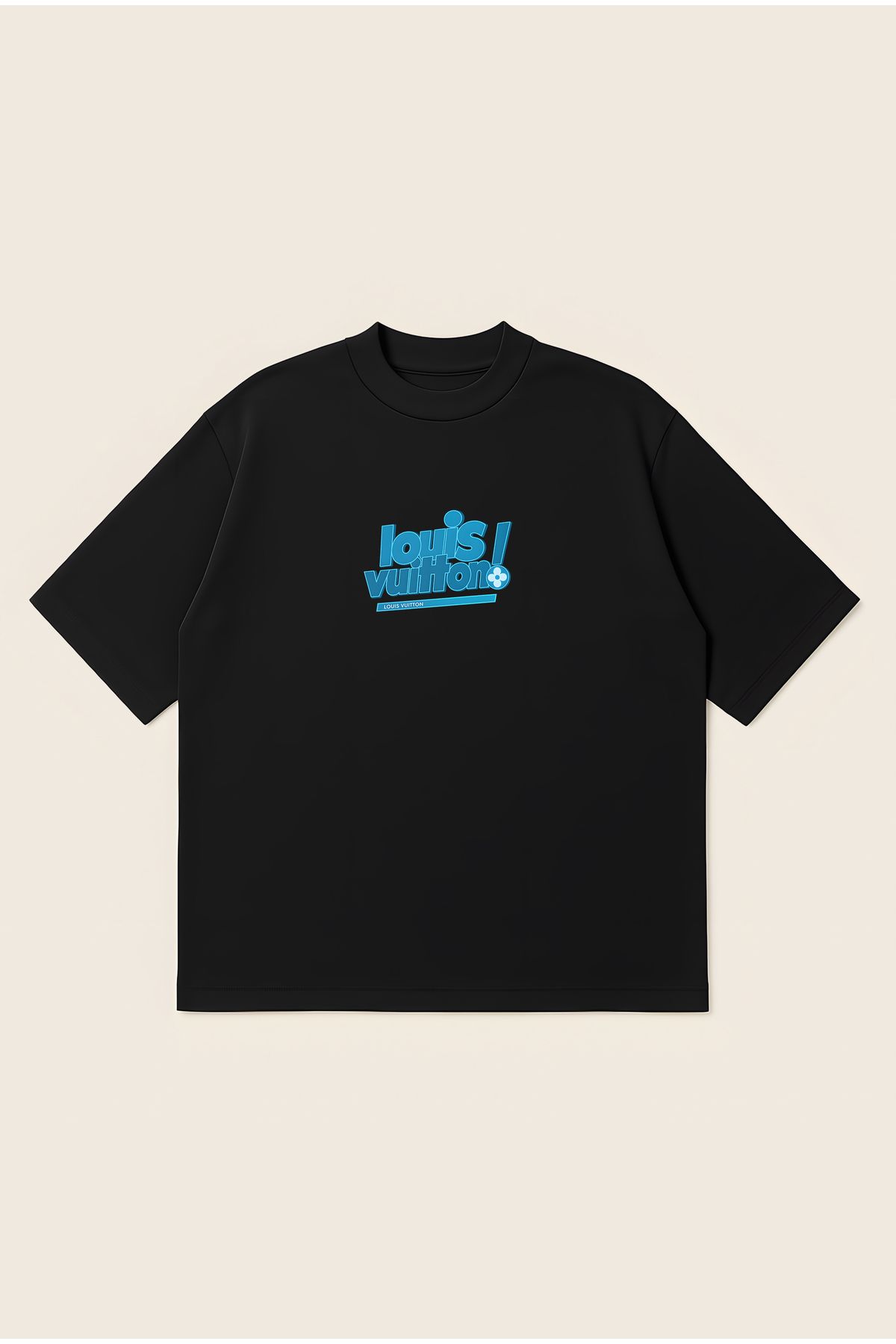 Moon Dancer Vuitton Unisex Oversize Baskılı Boxy Fit Kalın Kumaşlı T-shirt