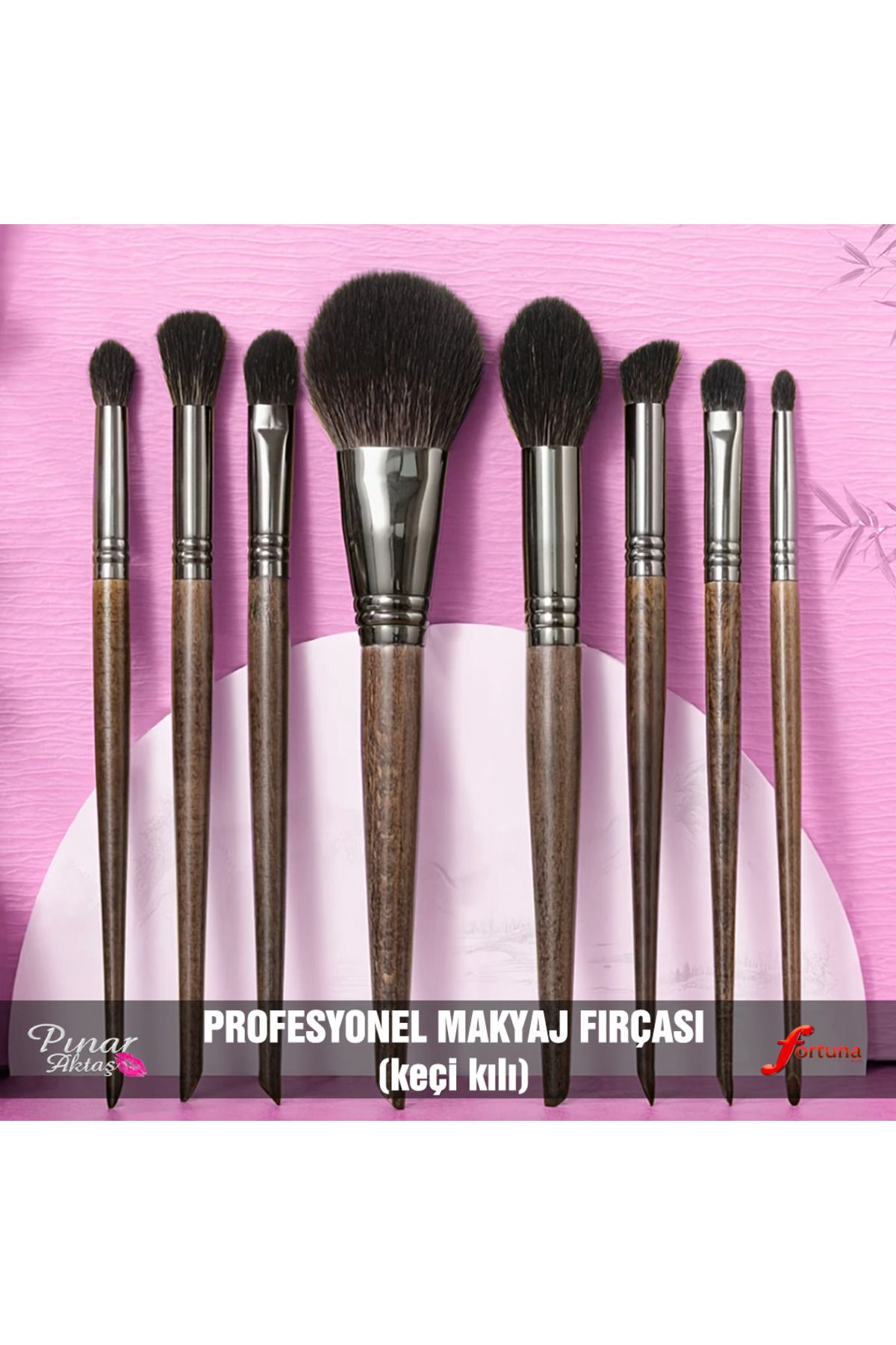 Fortuna Work Makyaj Fırçası Seti Keçi Kılı Pro Pınar Aktaş Makeup