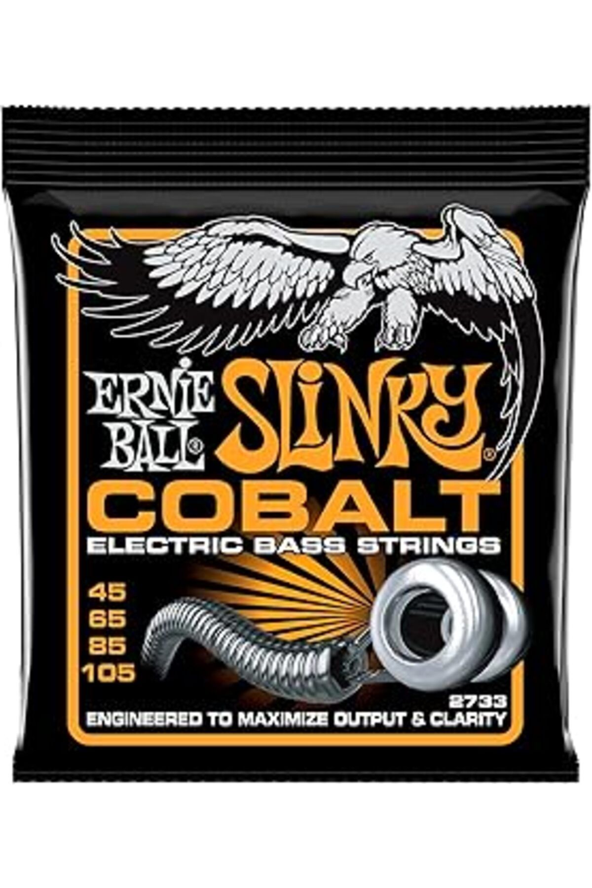 Pazarcan Ernie Ball Hybrid Slinky Kobalt Elektrik Bas Enstrüman Telleri, Ölçü 45-105