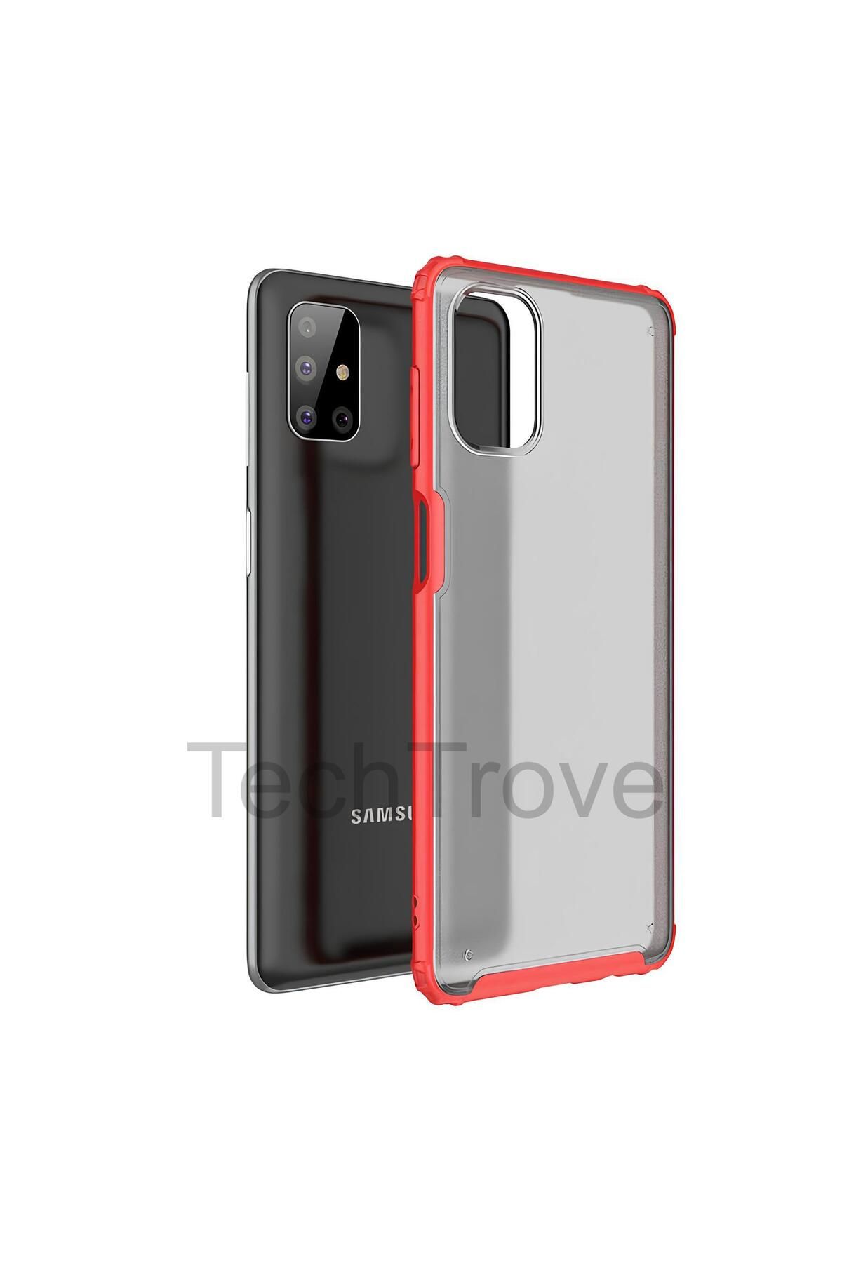 TechTrove Samsung Galaxy M51 Kılıf Extra Korumalı Arkası Şeffaf Slikon Kapak