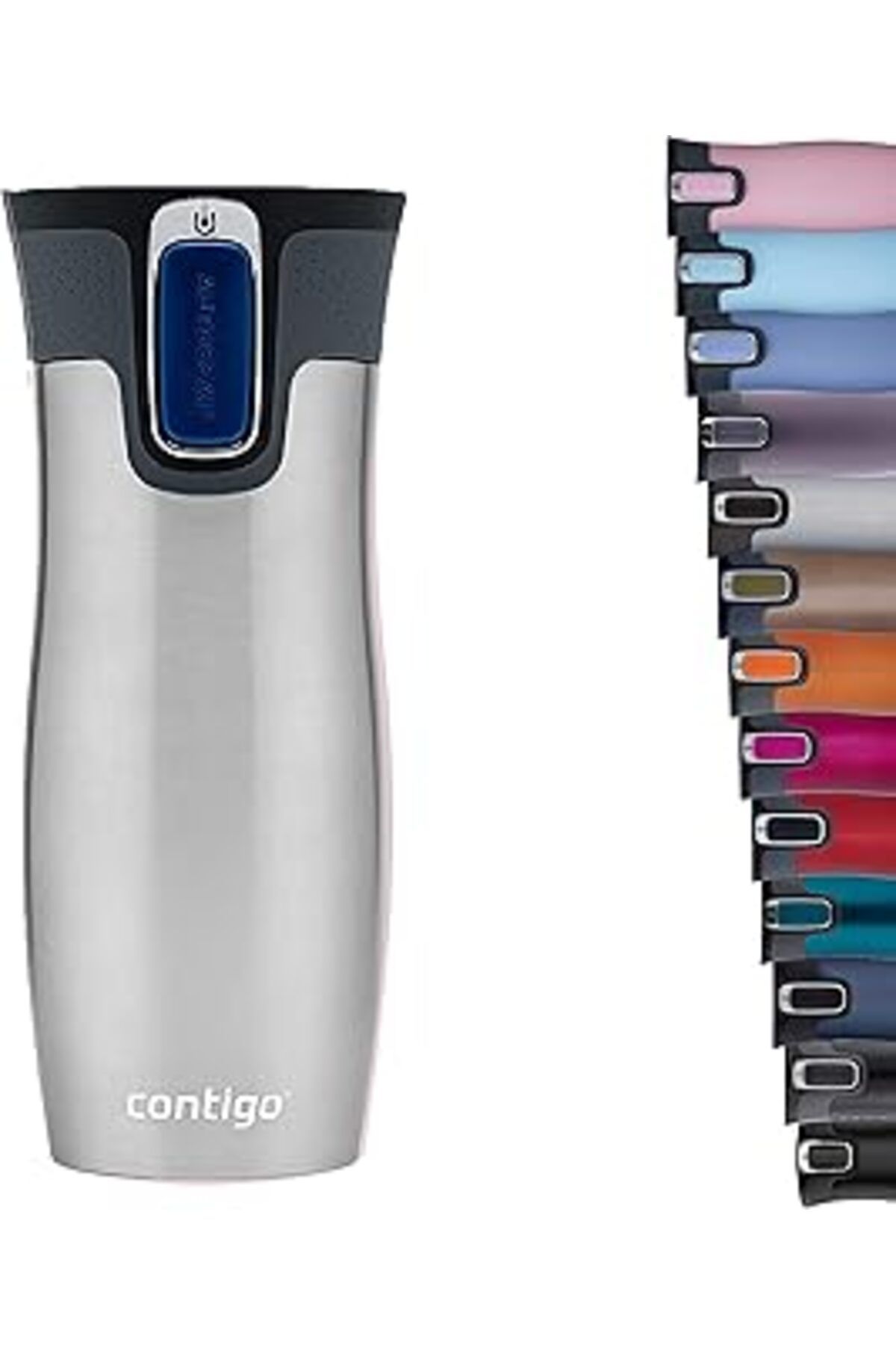 DENİZBİLİŞİM Contigo Westloop Autoseal Termos Bardak 470 Ml, Gri