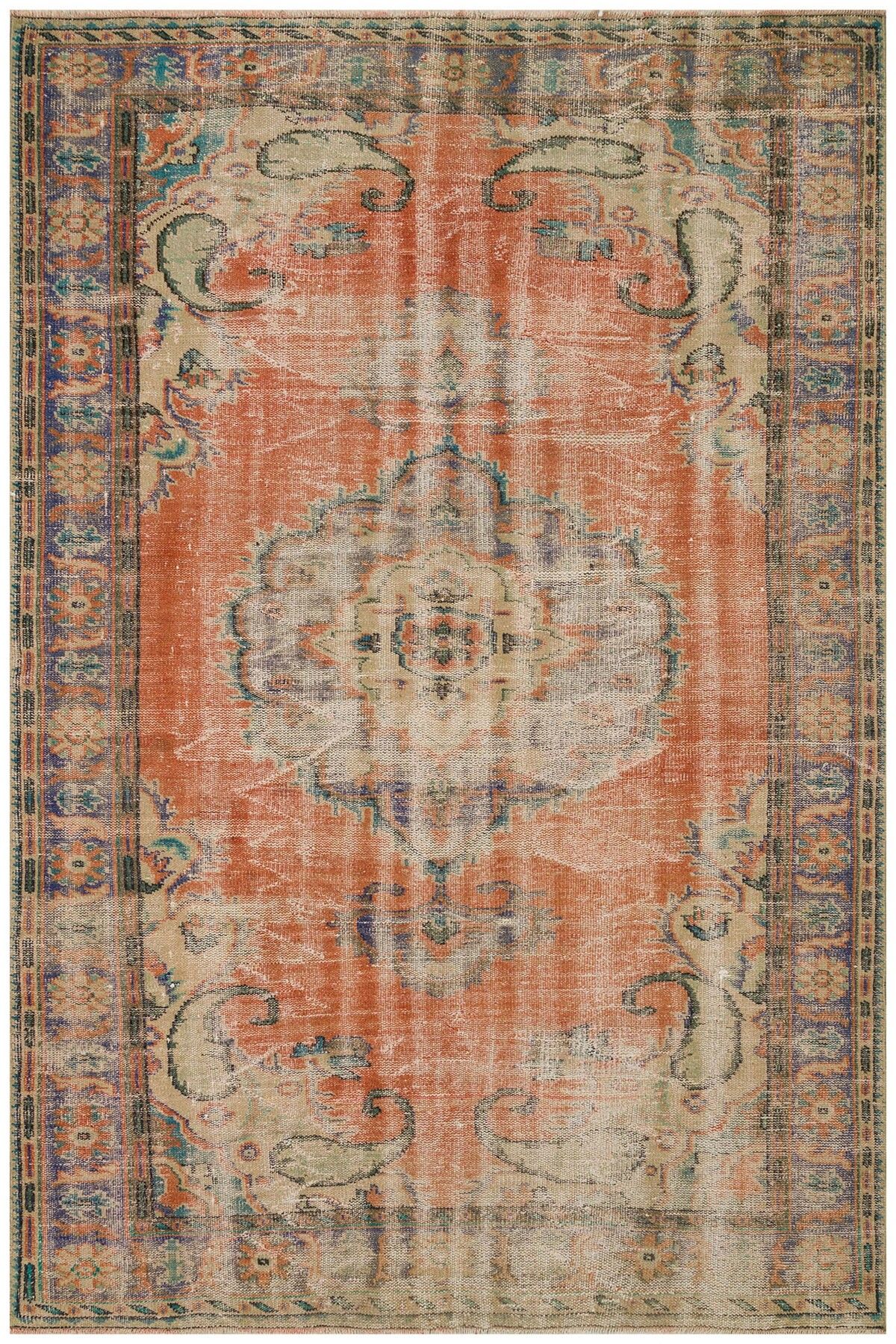 Sempati halı Sıcak Tonlu El Dokuma Halı 175x263 cm 9088