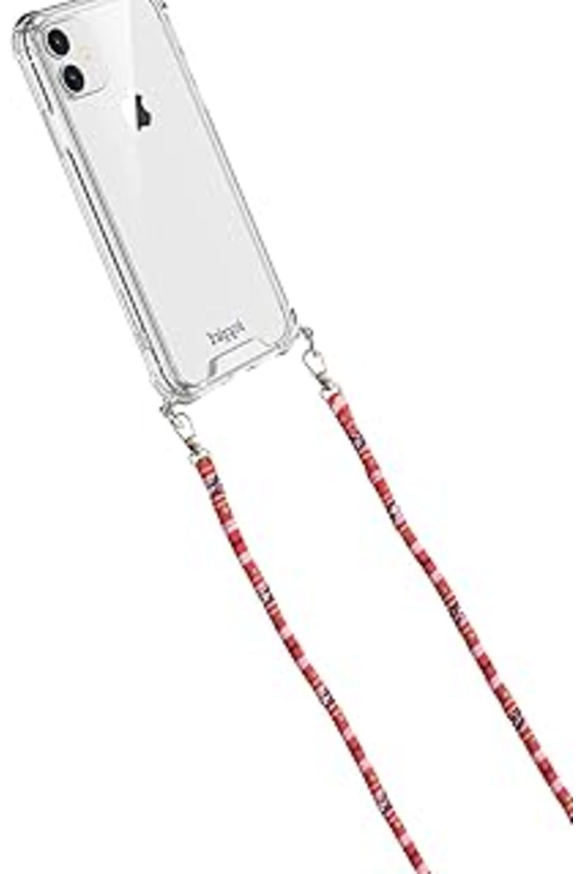 Mu Art Ahşap Poplar Renkli 110 Cm Ipli Tüm Telefonlarla Uyumlu Ve Boyun Askılı Kumaş Telefon Askısı (Renkli)