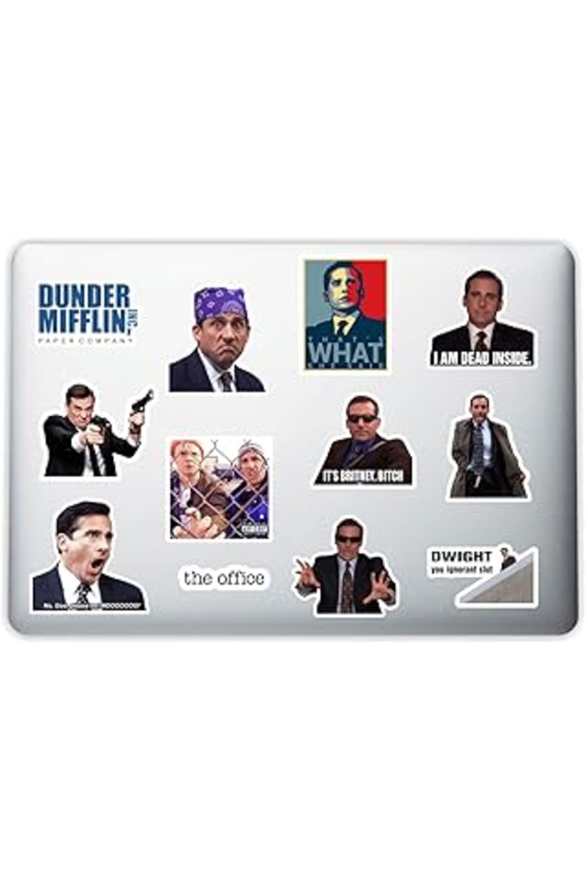 karadağsb Quart Aksesuar The Office Tasarımlı Dekoratif Laptop Notebook Tablet Telefon Sticker Set 010