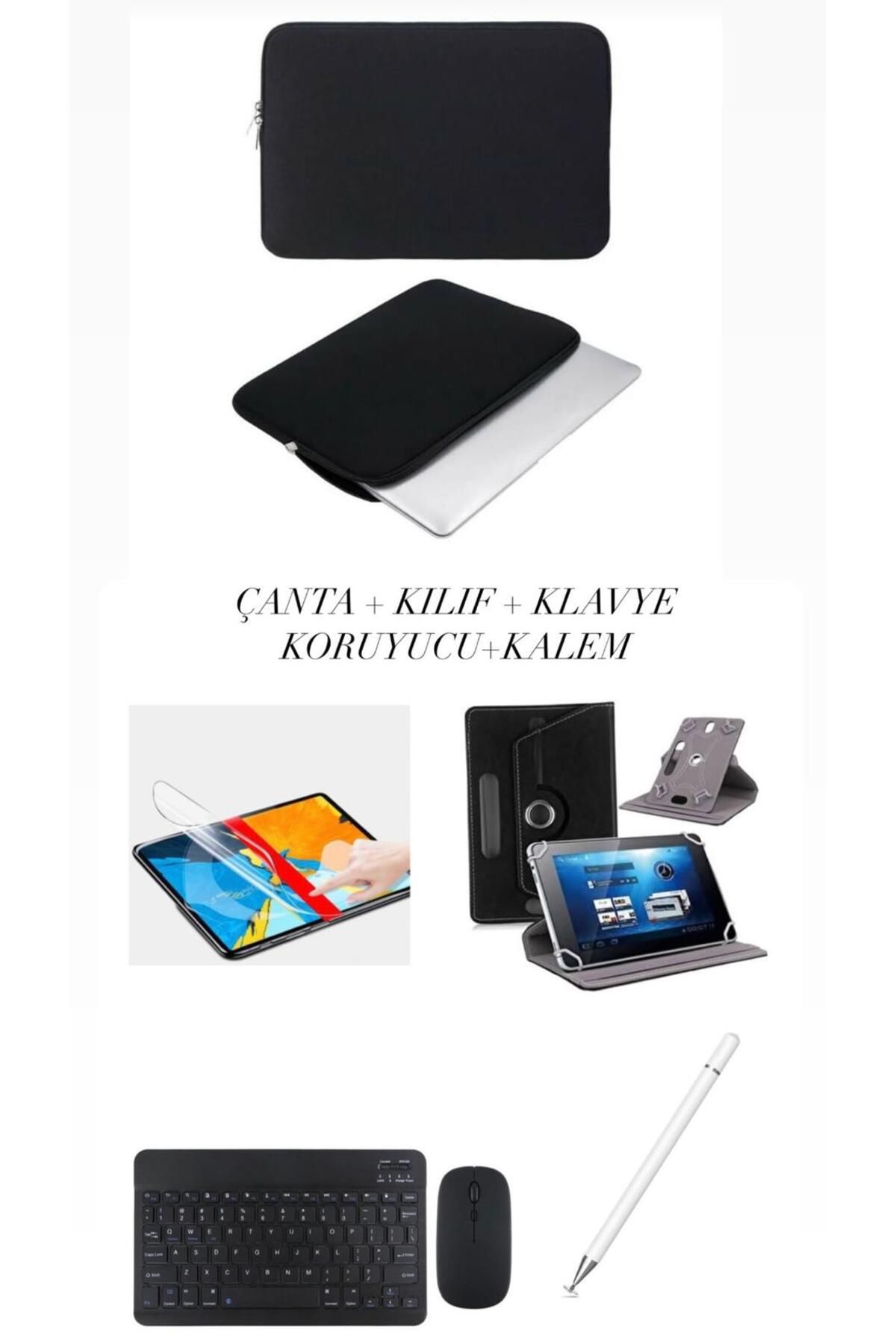 corcishop Huawei MatePad SE 11" Uyumlu 5in1 Set Kılıf Klavye Mouse Kalem Çanta Nano