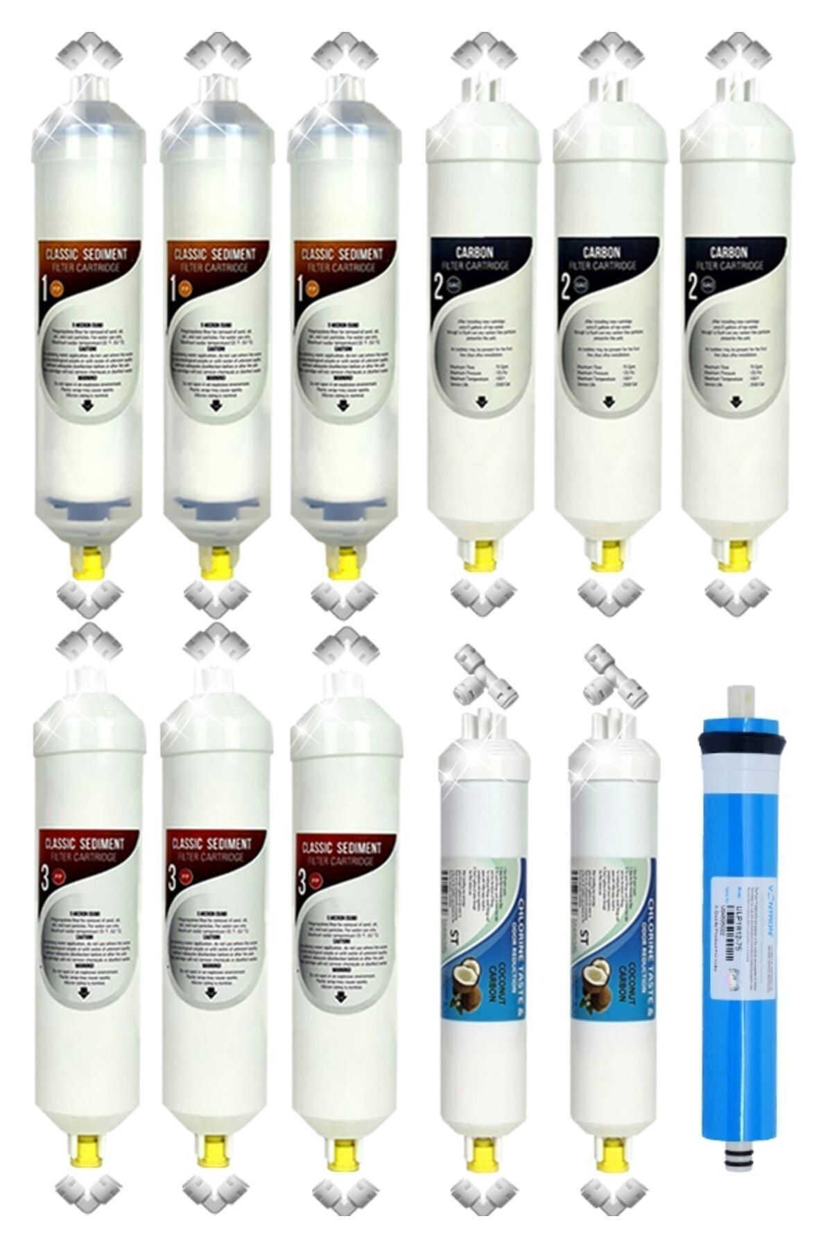 Filter Store Kapalı Kasa Yeni Seri Kapalı Kasa 5 Aşama 2 Yıllık Avantajlı Vontron Membranlı Bakım Seti