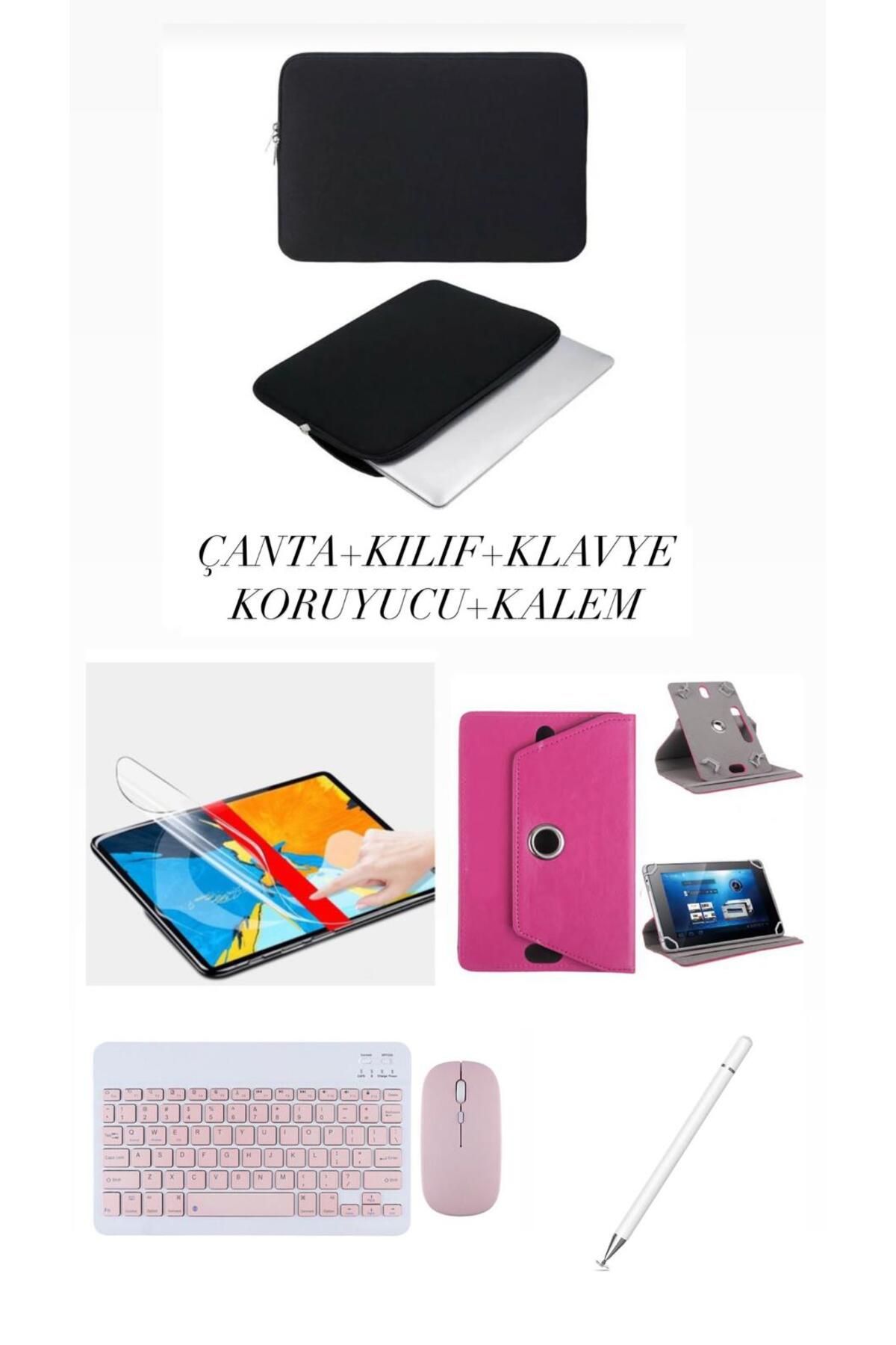 corcishop Huawei MatePad SE 11" Uyumlu 5in1 Set Kılıf Klavye Mouse Kalem Çanta Nano