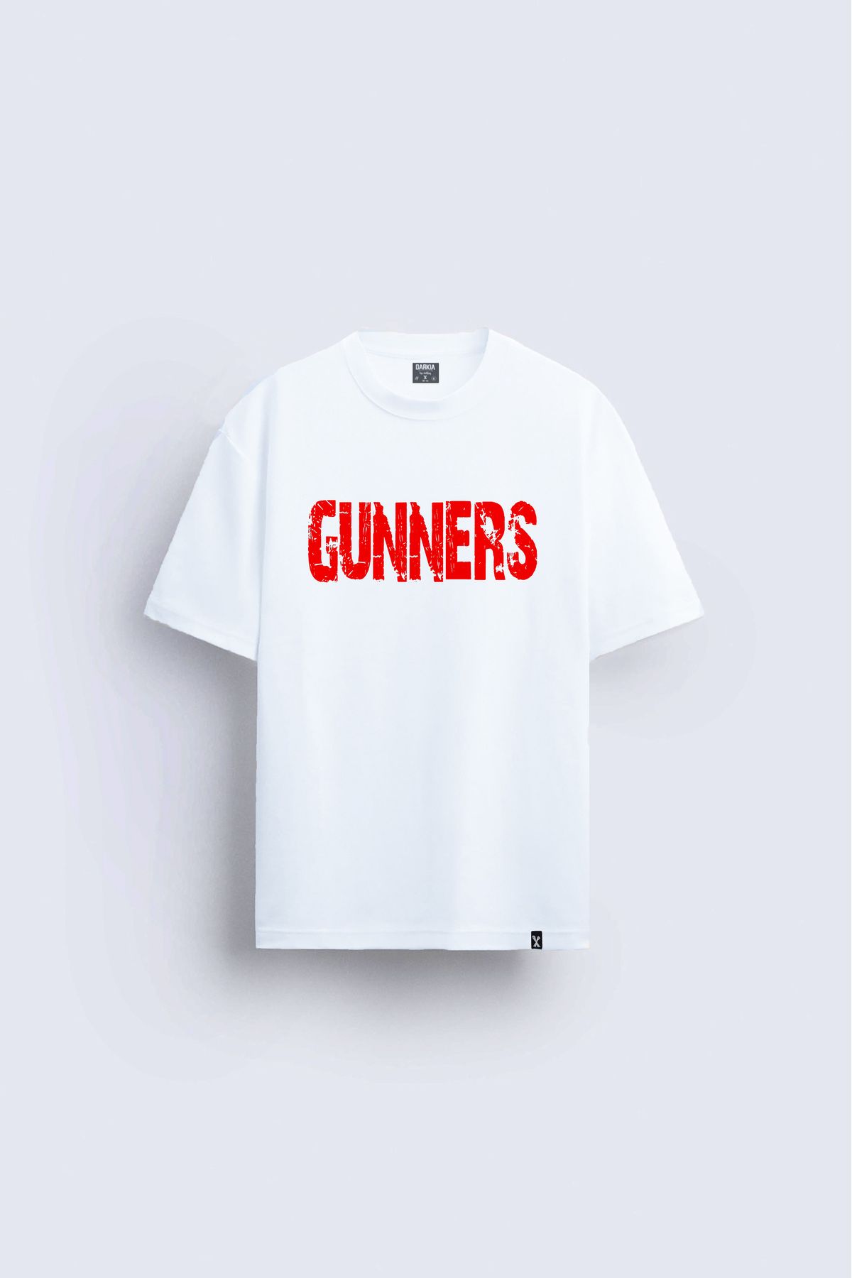 sielta Gunners Futbol Takımı Baskılı Bisiklet Yaka Çocuk Yetişkin Beyaz Tişört T-shirt