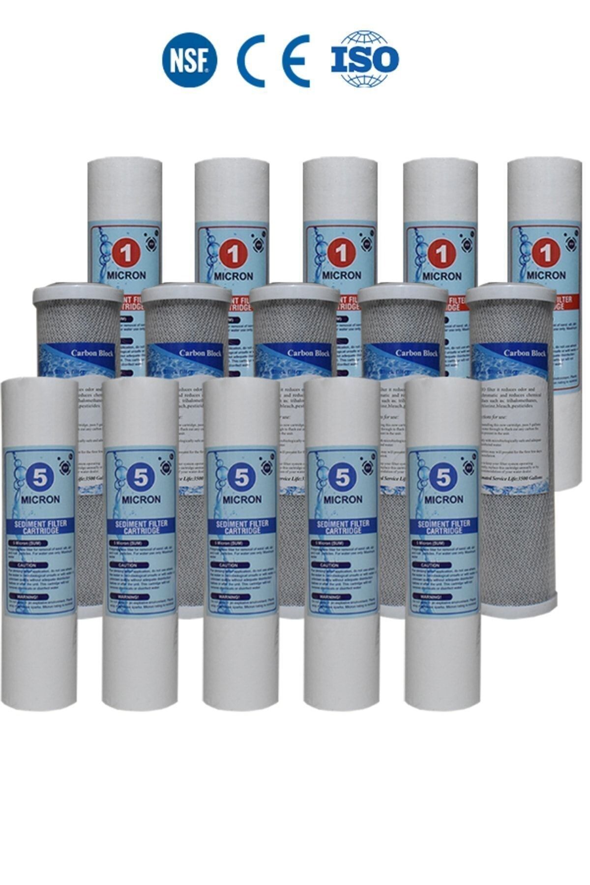 Filter Store Açık Kasa Su Arıtma Cihazı Uyumlu 3 Aşama Ekonomik Paket ( 5 Takım )