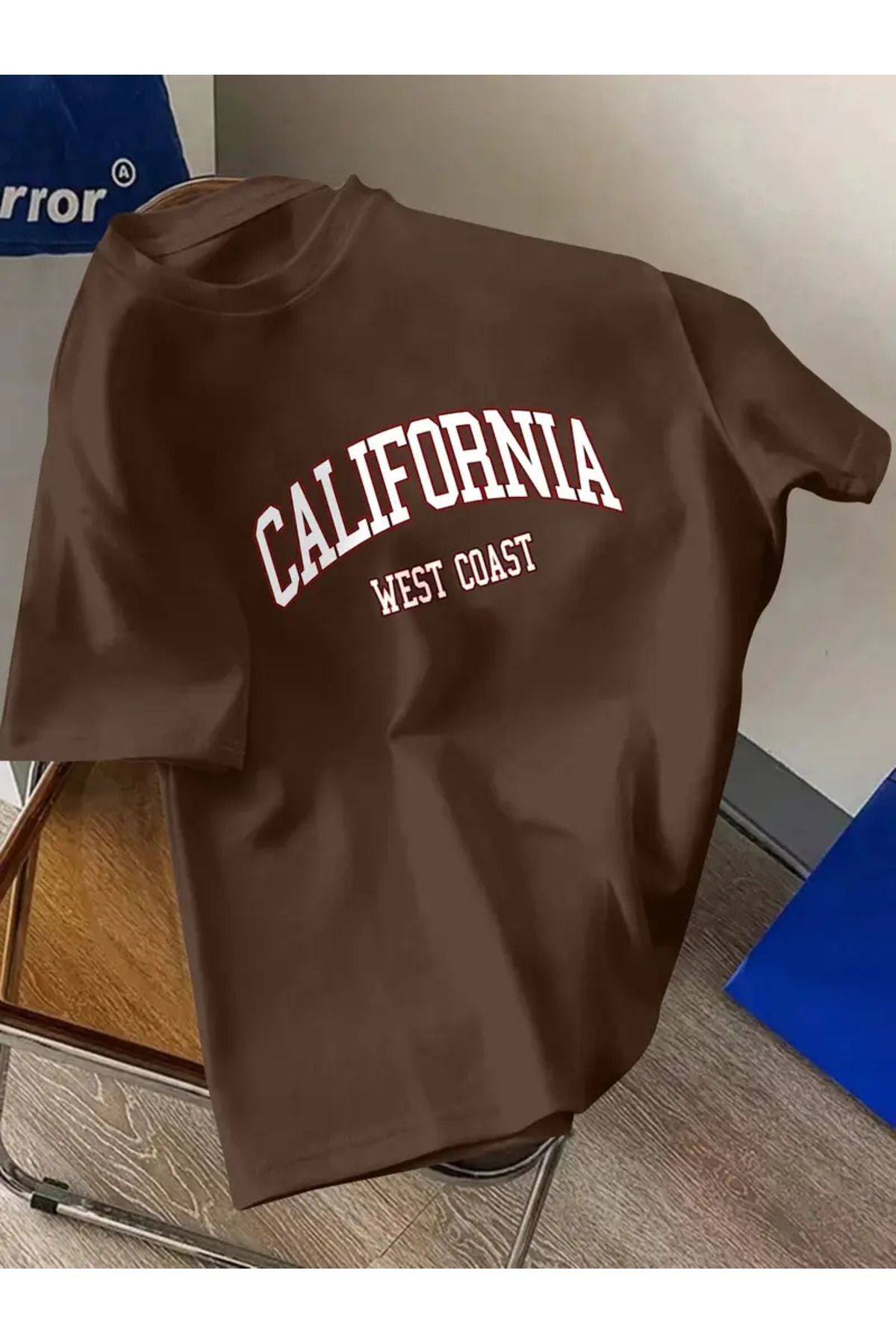 NEW TRENDY COLLECTİON Erkekler için "California West Coast" grafik tişörtü